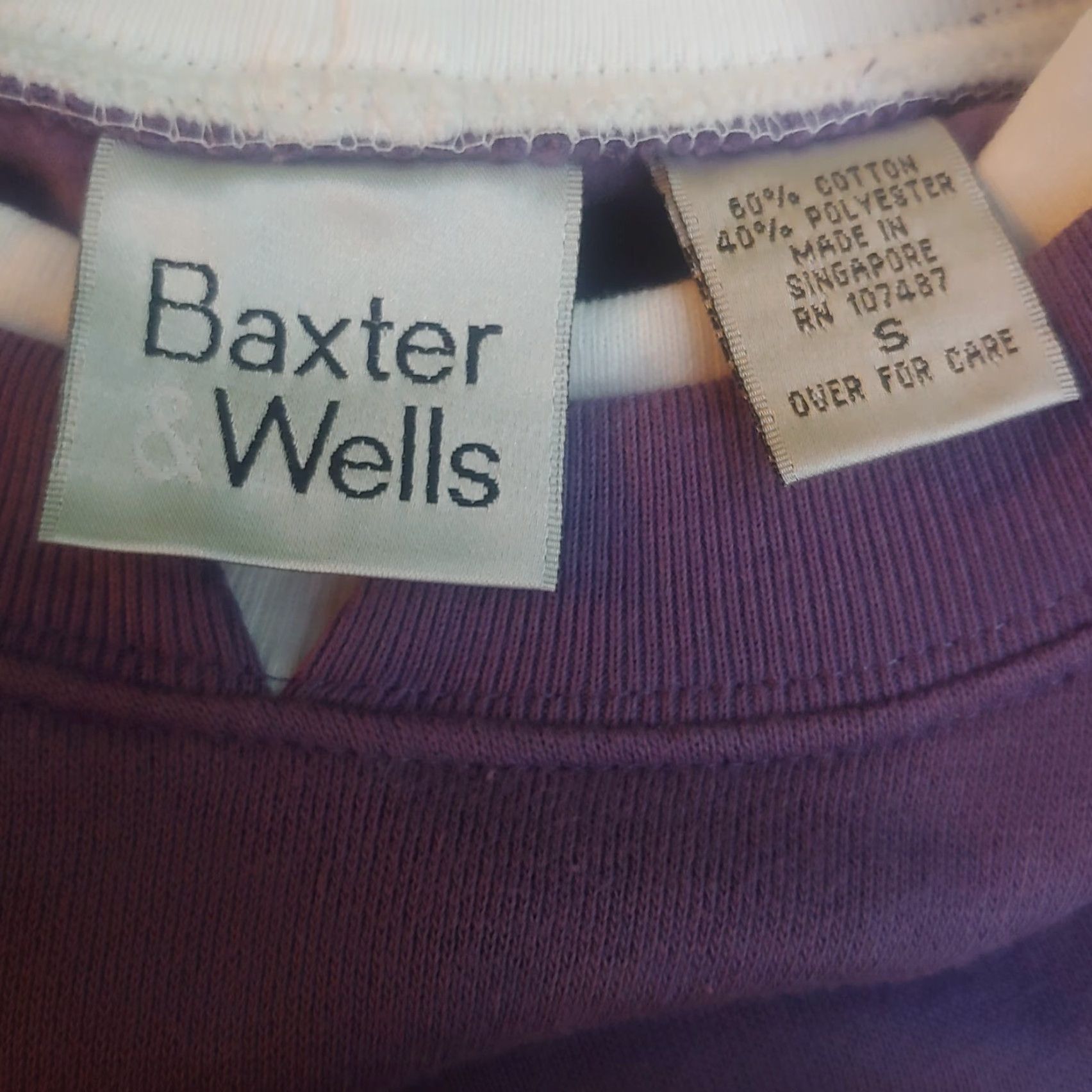 Vintage VINTAGE Baxter Wells Christmas Sweatshirt Purple Small Grandma Bow Pullover Crew Neck Long Sleeve Size S / US 4 / IT 40 - 6 Thumbnail