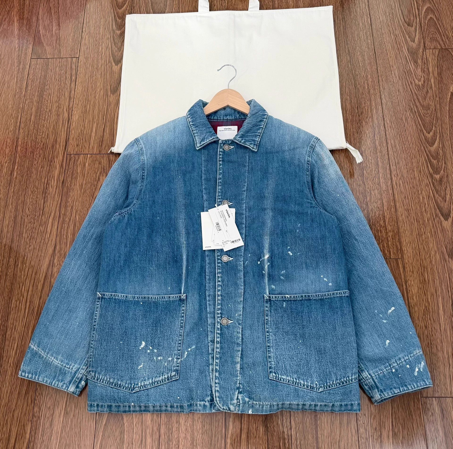 Visvim VISVIM SS DMGD Down Denim Jacket LT.INDIGO 1 NWT Size US S / EU 44-46 / 1 - 4 Thumbnail