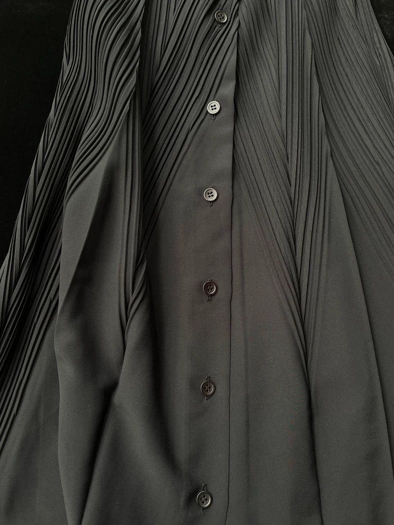 Issey Miyake Issey Miyake size:3 Black pleated cardigan Size S / US 4 / IT 40 - 3 Thumbnail