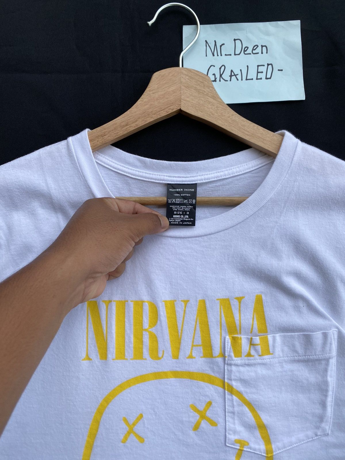 Number (N)ine Rare Number Nine x Nirvana Yellow Smiley Tshirt Size US M / EU 48-50 / 2 - 7 Thumbnail