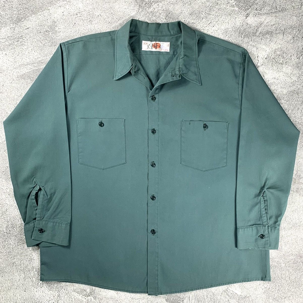 Dickies × Vintage Vintage 80’s longsleeve work shirt adolphe lafont Size XL Size US XL / EU 56 / 4 - 1 Thumbnail