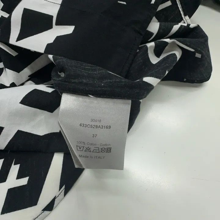Dior Dior Black and White Pattern Long Sleeve Shirt 0079-2507 Size M / US 6-8 / IT 42-44 - 2 Thumbnail