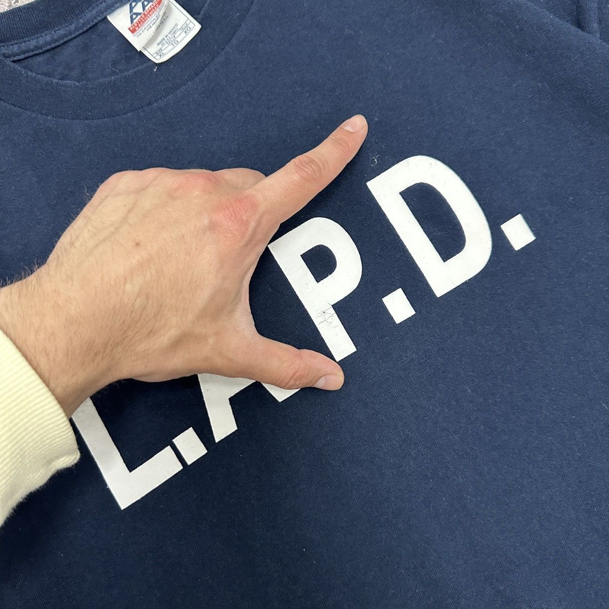 Vintage Vintage 00s LAPD Los Angeles Police Department AAA tee y2k Size US XL / EU 56 / 4 - 7 Thumbnail