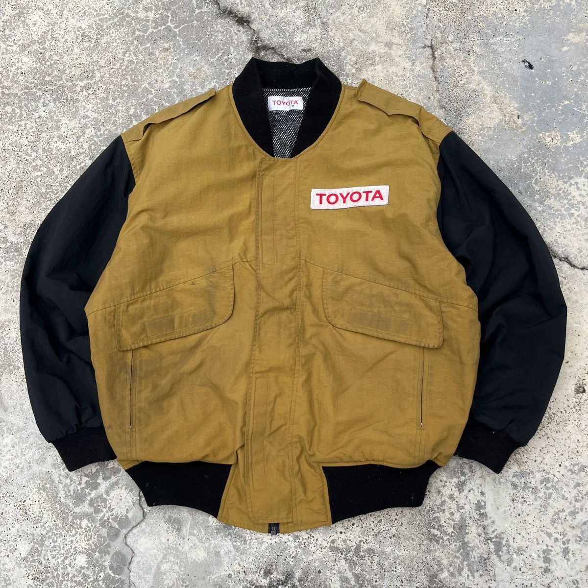 Toyota TRD Vintage Racing Bomber Jacket Nice Embroided Logo