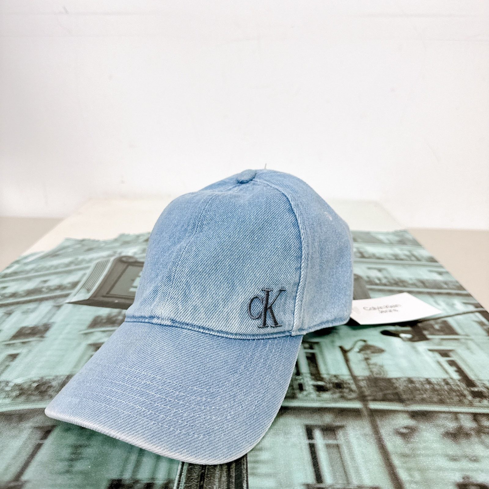Calvin Klein Calvin Klein 4G5006G460 Washed Denim Blue Embroidered Logo Size ONE SIZE - 4 Thumbnail
