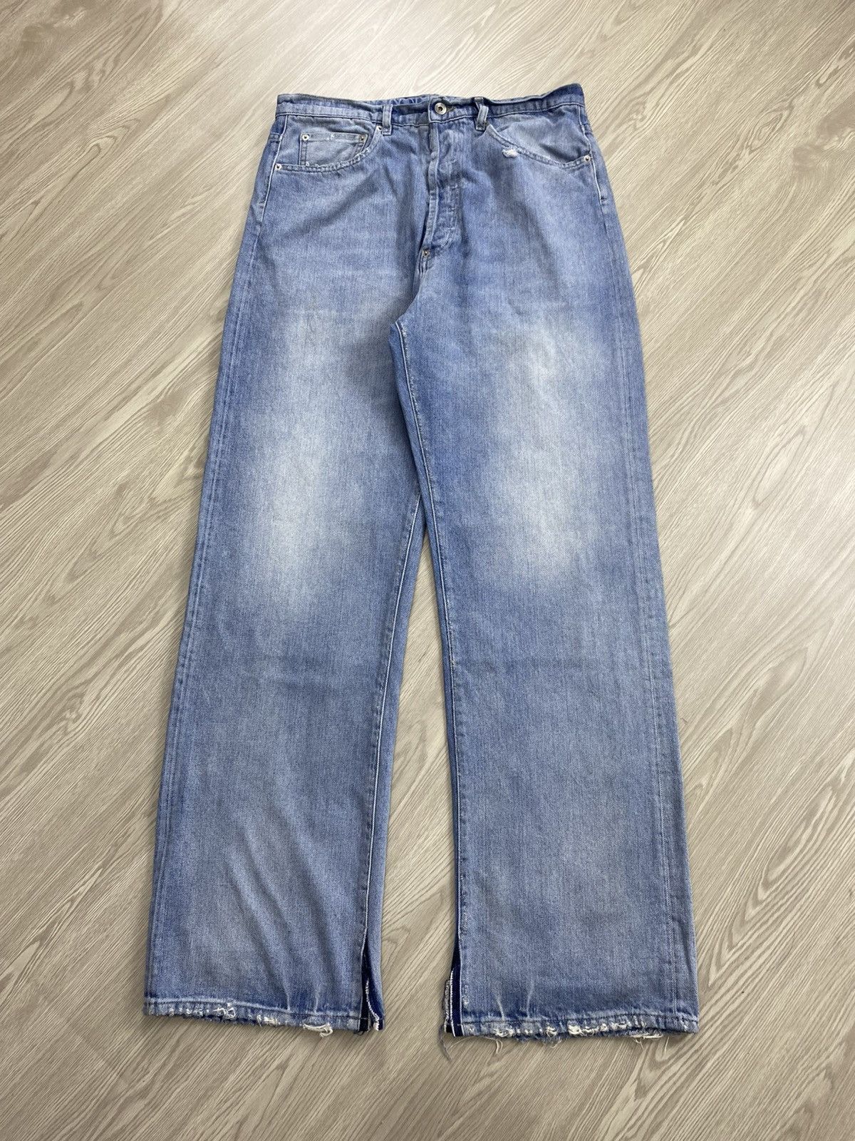 Maison Margiela Maison Margiela Paris Distressed Wide Pants Size US 32 / EU 48 - 3 Thumbnail