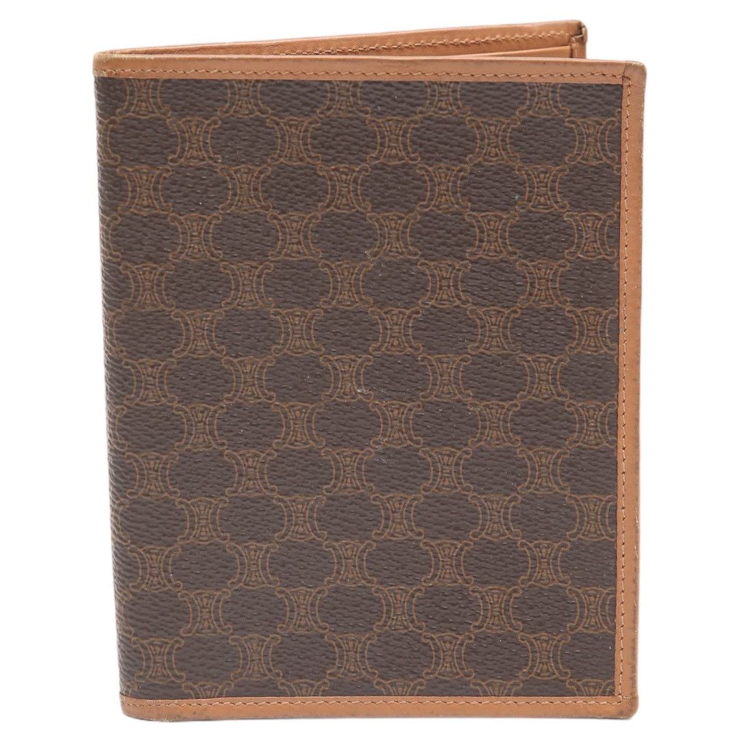 image of Celine Vertical Bi-Fold Wallet in Brown, Men's