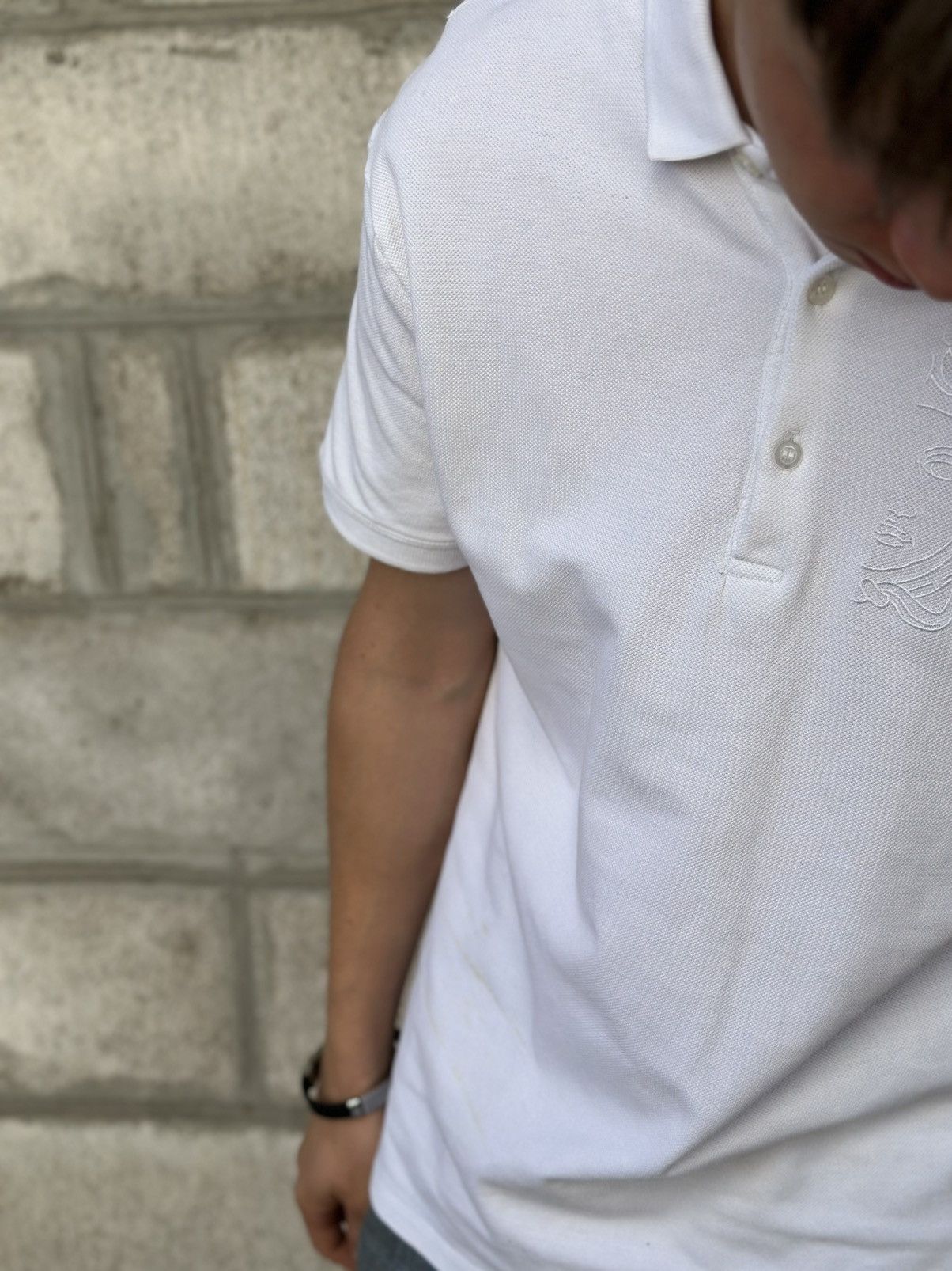 Versace Vintage Versace Polo T-shirts Italy 90s Stretwear Distressed Size US L / EU 52-54 / 3 - 4 Thumbnail