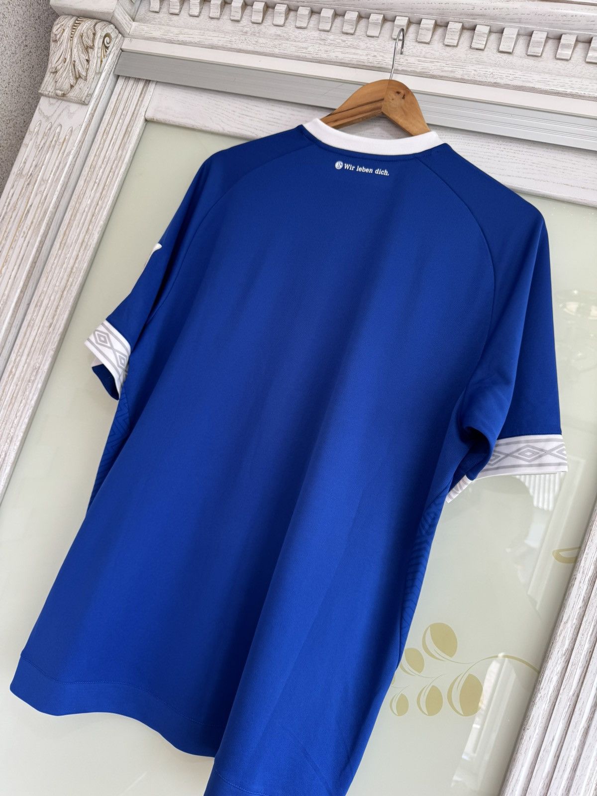 Umbro Schalke 2018-2019 Home Soccer Jersey Football Kit Shirt Size US XL / EU 56 / 4 - 8 Thumbnail