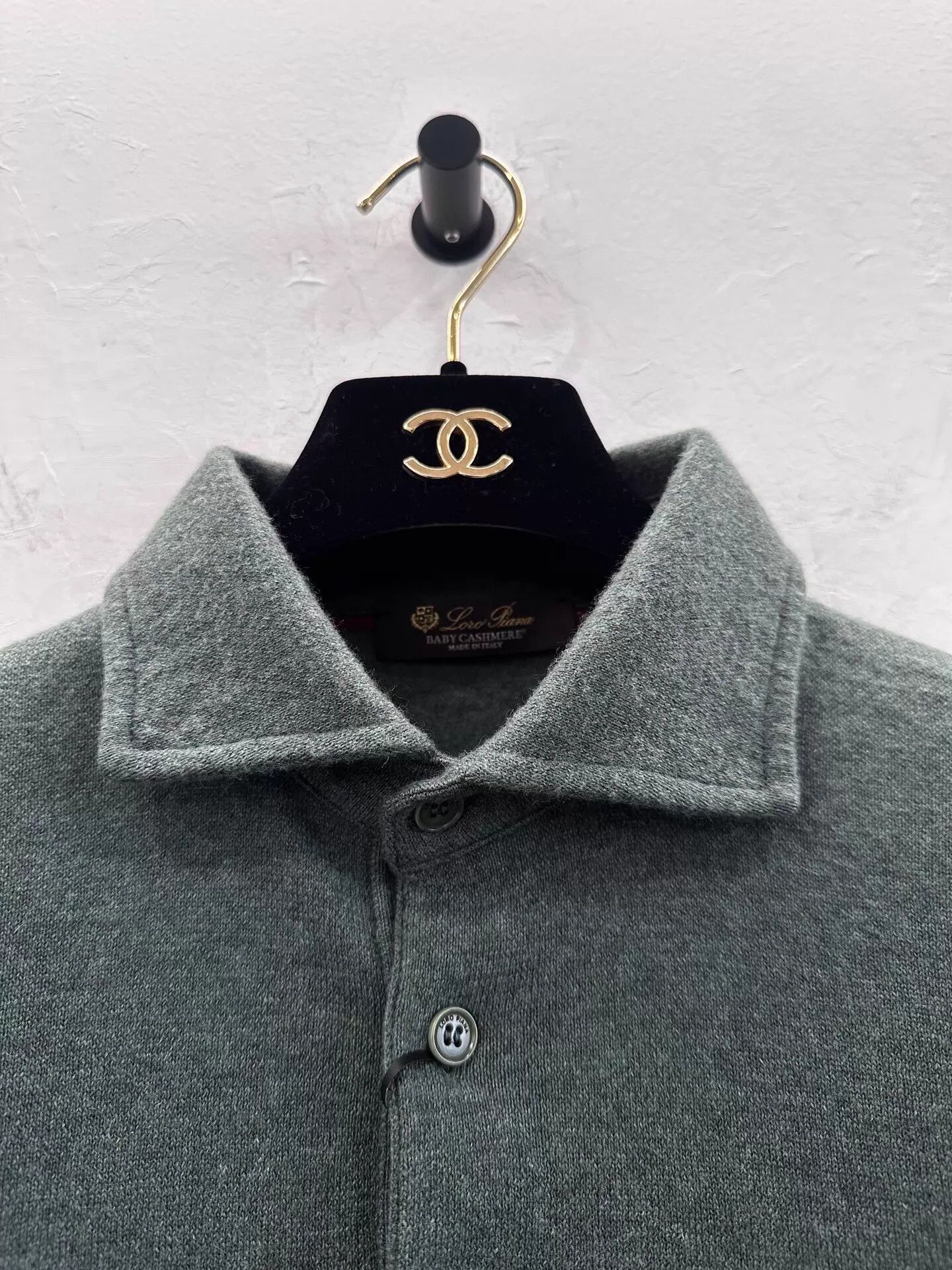 Loro Piana Loro Piana Green Cashmere Long Sleeve Polo Knit 46 New Size US S / EU 44-46 / 1 - 3 Thumbnail