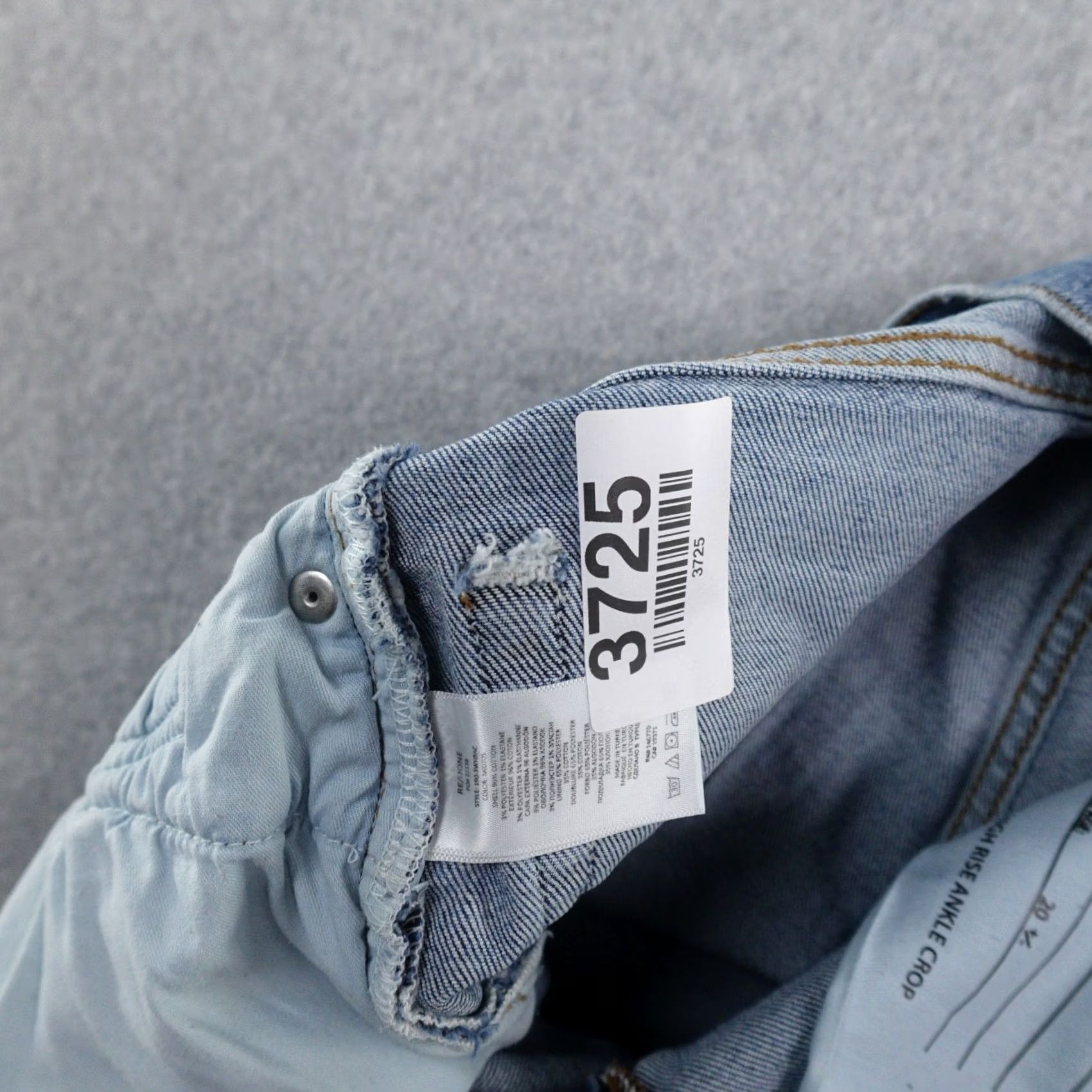 RE/DONE RE/DONE Jeans Womens 30 (30X26) Denim Indigo Blue High Rise Ankle Cropped Jeans Woman 90s Style Jeans Womens Men? Size 30" / US 8 / IT 44 - 4 Thumbnail