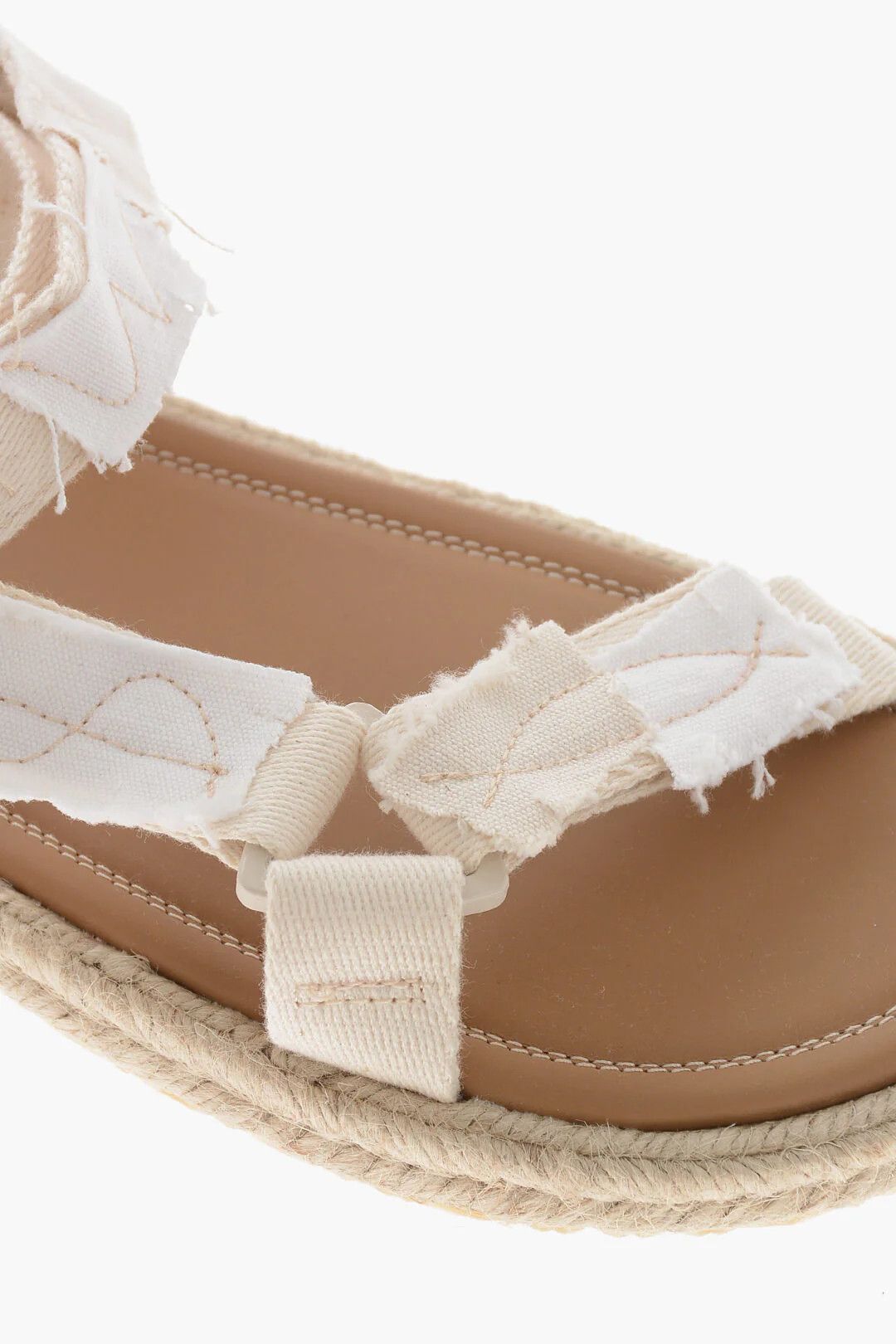Maison Margiela og1mm0326 Canvas Sandals in White Size US 12 / EU 45 - 4 Thumbnail