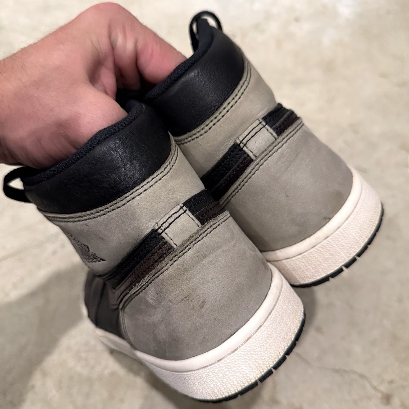 Jordan Brand Nike Air Jordan 1 Retro High OG Patina Rust Shadow Sneaker USA 9.5 555088-033 Men Black Leather High Top Size US 9 / EU 42 - 6 Thumbnail