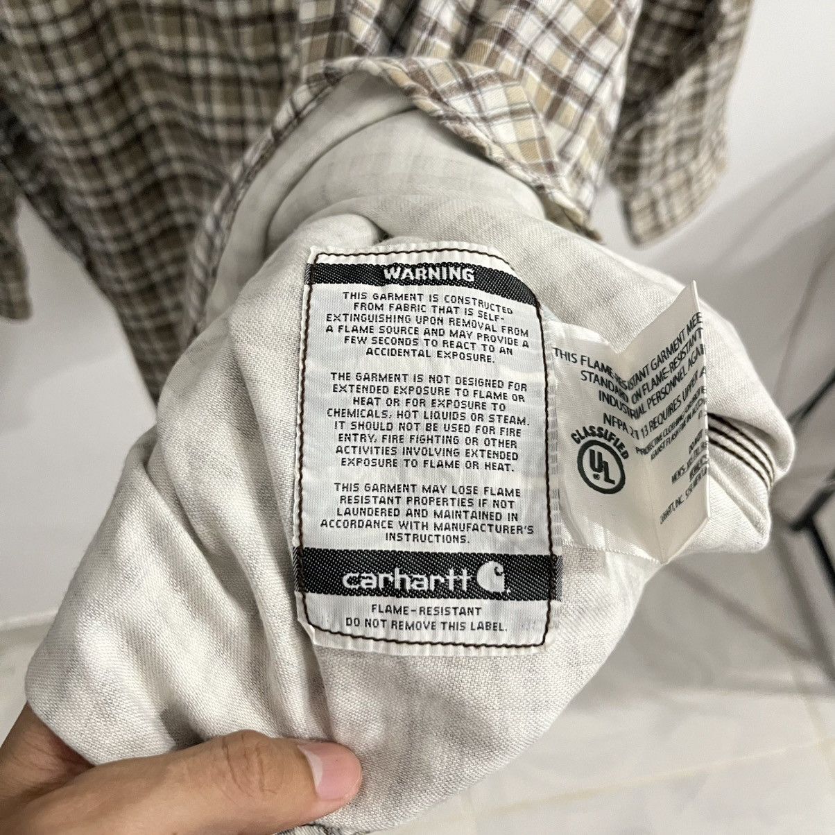 Carhartt Carhartt Fall 2015 Flame Resistance Fabric Shirt Size US XXL / EU 58 / 5 - 10 Thumbnail