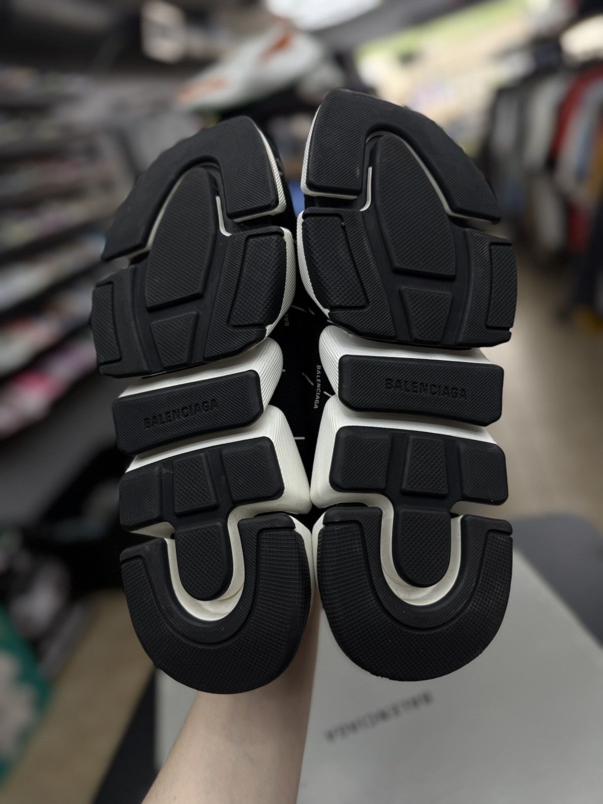 Balenciaga Balenciaga Sock Runner High Top Black White 44EU/11US $995 Size US 11 / EU 44 - 18 Thumbnail