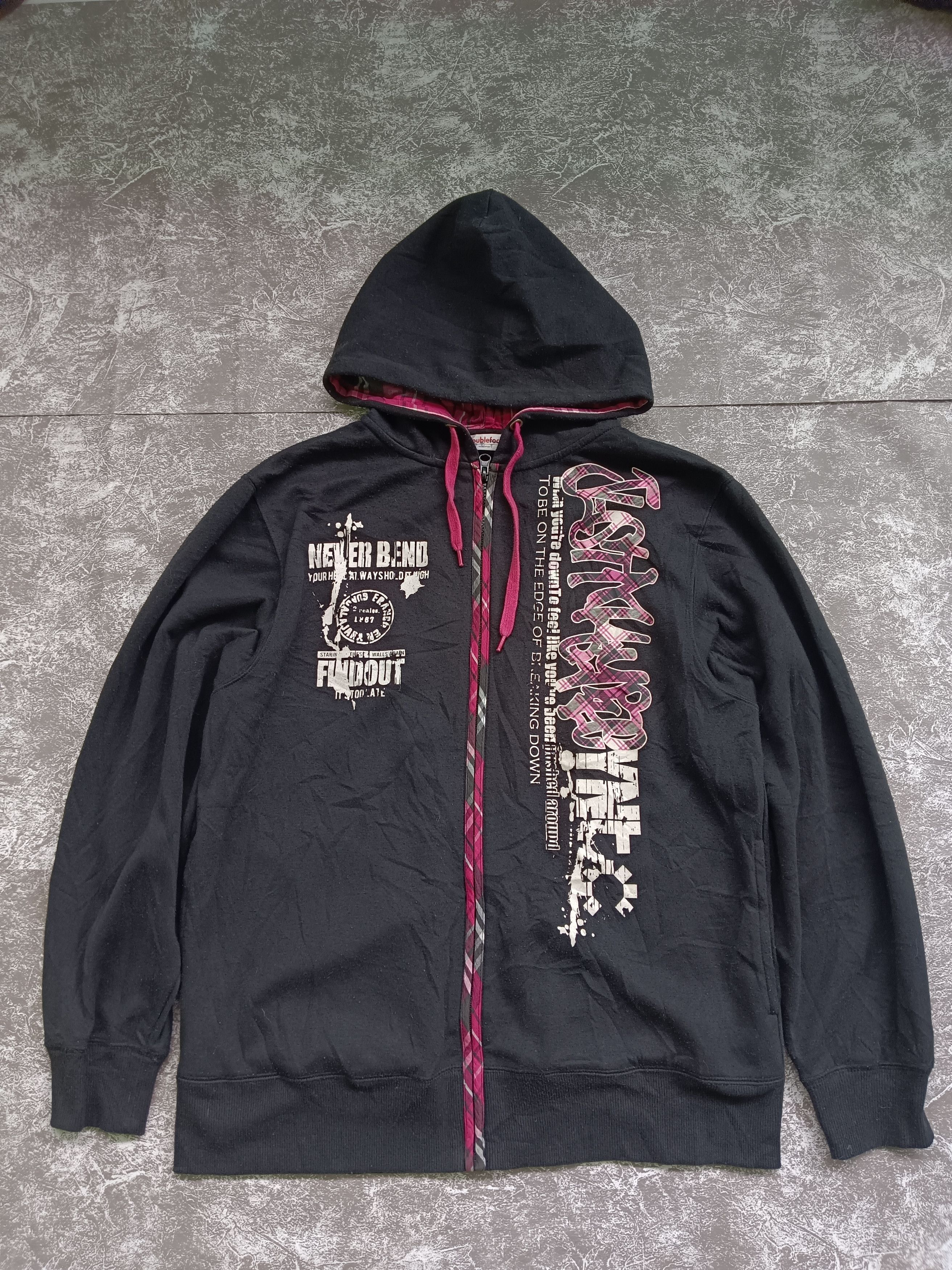 Japanese Brand × Vintage Doube Focus Edge Breaking Down Hooded Y2k Style Size L / US 10 / IT 46 - 1 Thumbnail