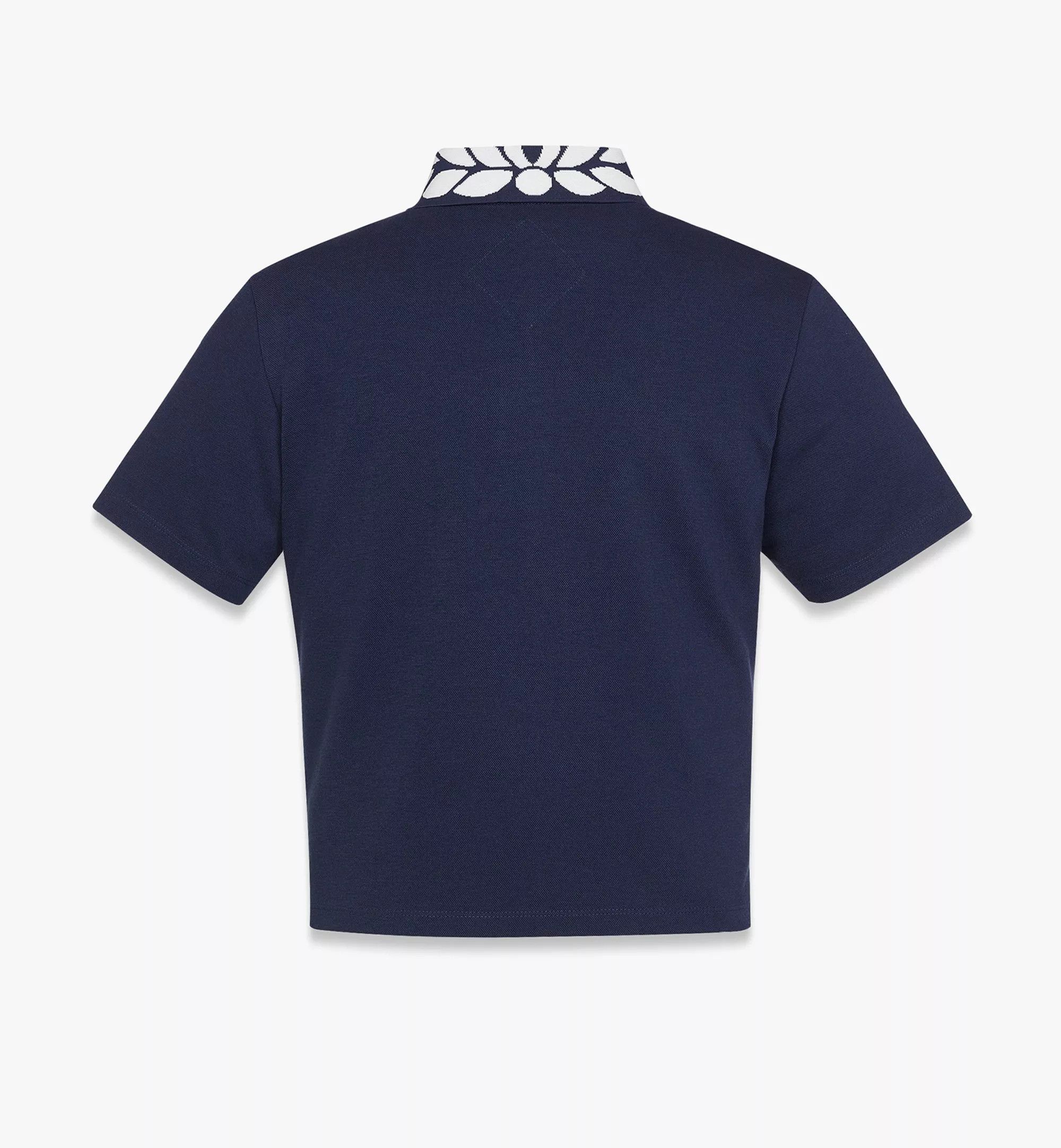 MCM o1mt1gz0126 Laurel Piqué Polo Shirt in Blue Size L / US 10 / IT 46 - 3 Thumbnail