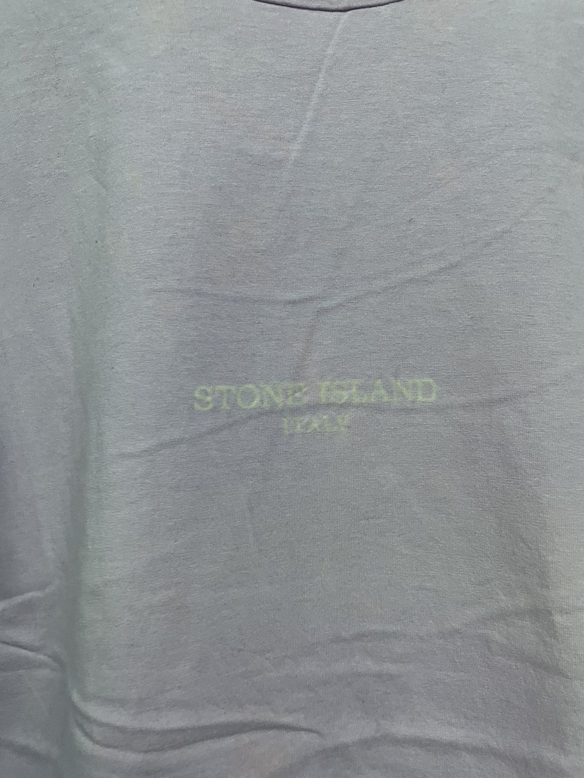 Stone Island VINTAGE STONE ISLAND SPELL OUT PURPLE TSHIRT Size US S / EU 44-46 / 1 - 2 Thumbnail
