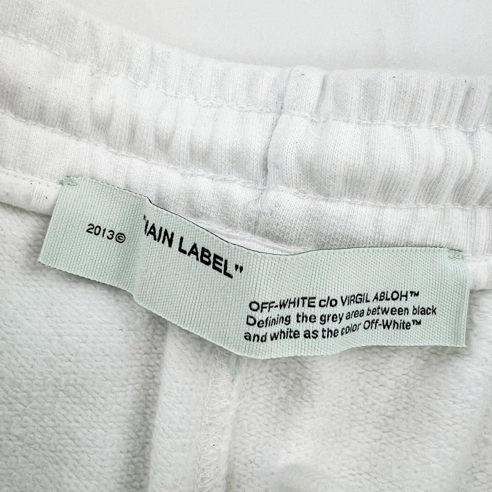 Stone Island Off-White Tape Arrows White Shorts Size US 34 / EU 50 - 4 Thumbnail