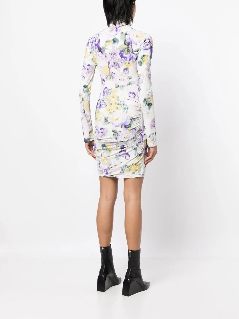 Off-White o1y1125 Mini Dress in Multicolor Size XS / US 0-2 / IT 36-38 - 3 Thumbnail