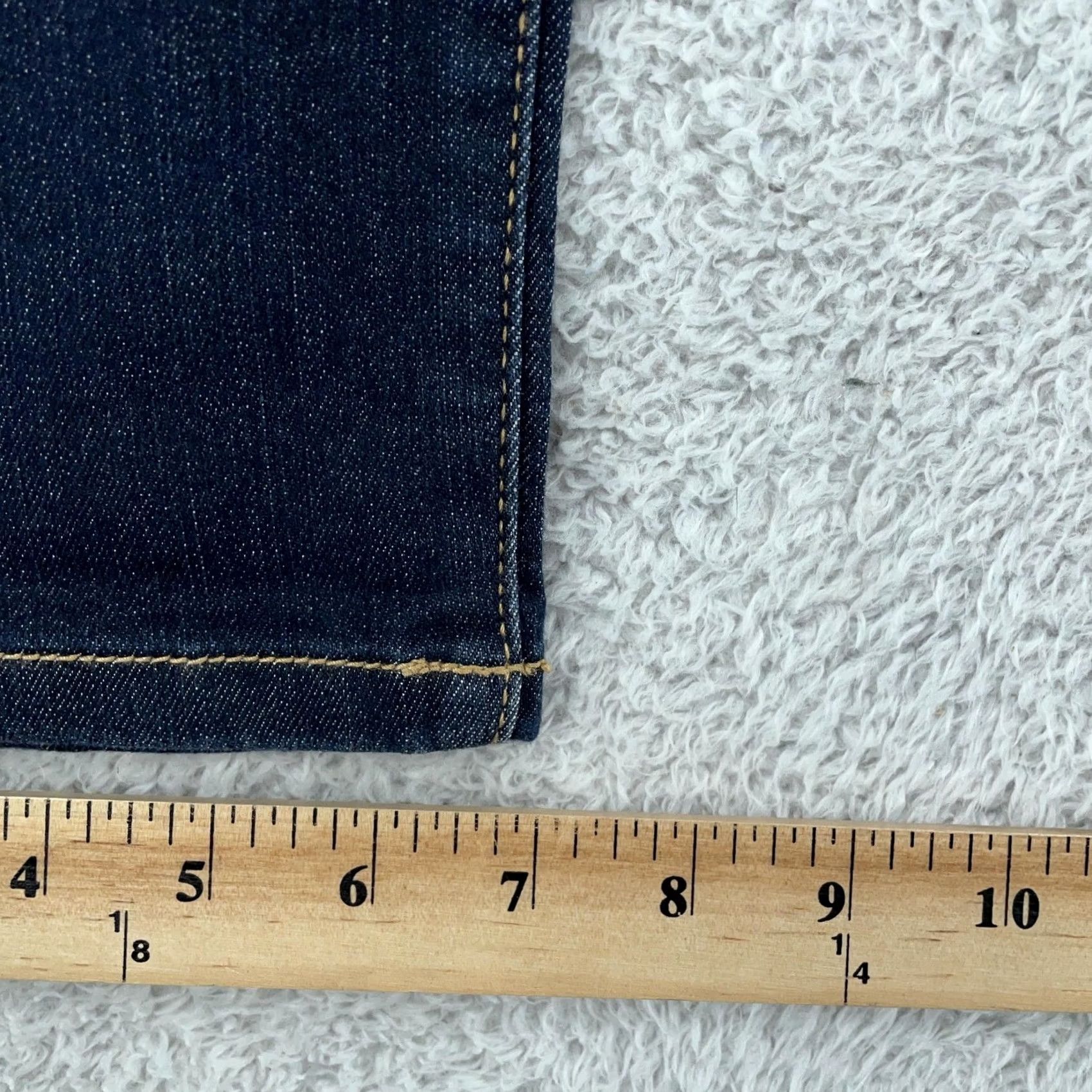 Vintage The Limited Jeans Slim Low Rise Crop Womens 8 Dark Wash 32x22 Denim Cotton Polyester Spandex Pockets 678 Size 30" / US 8 / IT 44 - 7 Thumbnail