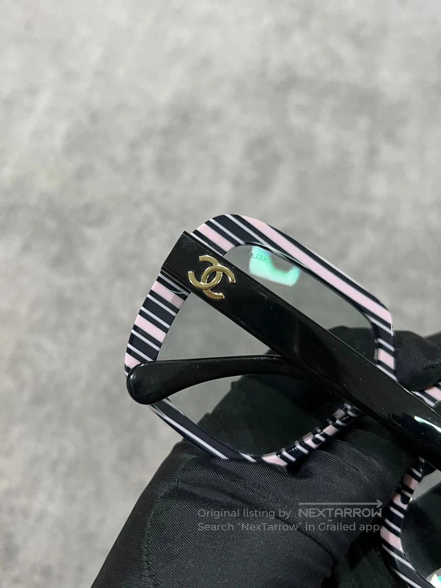 Chanel Chanel Pink Black Square Sunglasses. Size ONE SIZE - 4 Thumbnail