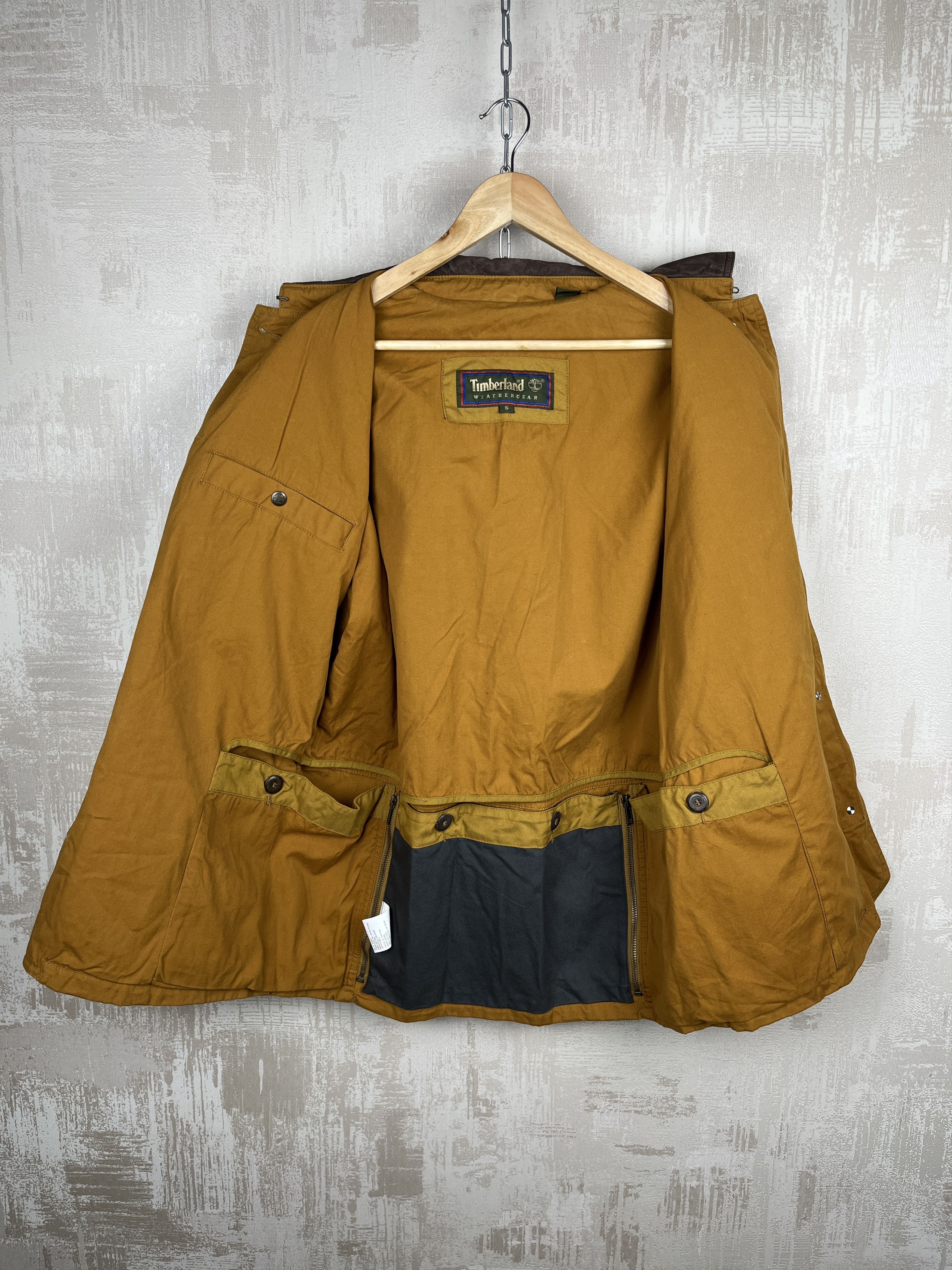 Timberland Timberland Jacket Leather Collar Barn Coat Chore Hunting Size S / US 4 / IT 40 - 14 Thumbnail
