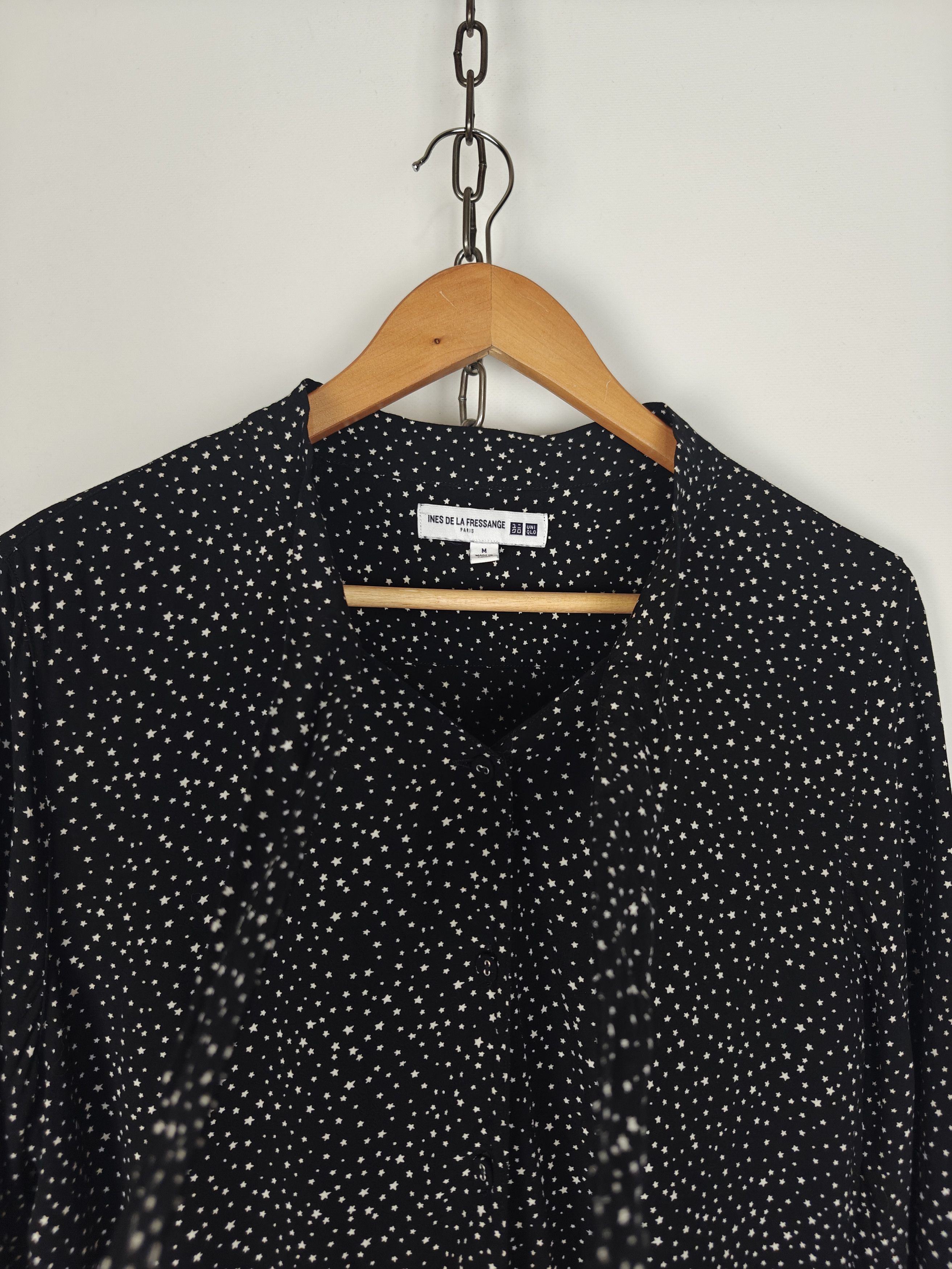 Uniqlo Uniqlo x Ines De La Fressange Button Shirt Star Monogram M Size M / US 6-8 / IT 42-44 - 5 Thumbnail