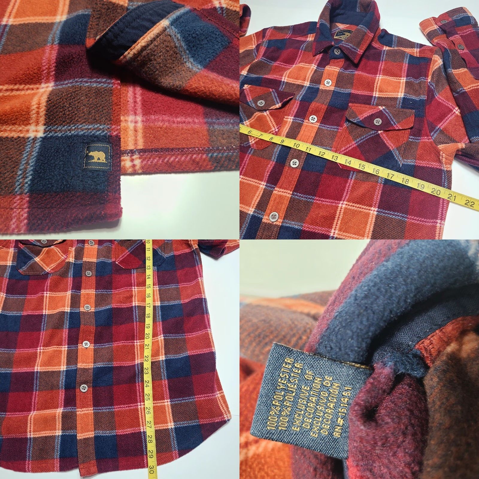 Vintage Freedom Foundry Dry Goods Co. Men's Flannel Fleece Shirts Lot Of 2 - Red & Blue Size US M / EU 48-50 / 2 - 8 Thumbnail
