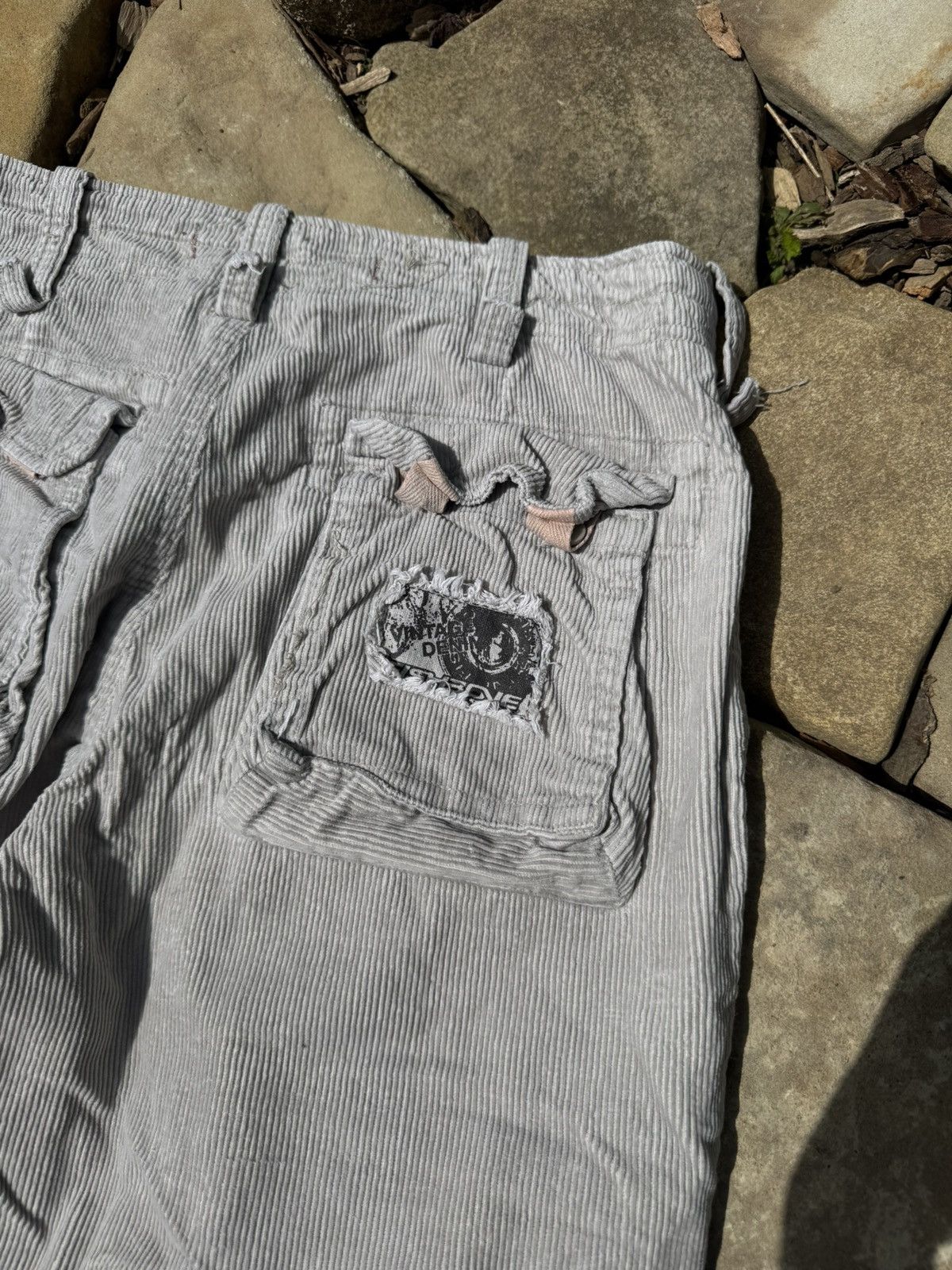Vintage Vintage Fishbone Cargo Corduroy Pants Size US 30 / EU 46 - 10 Thumbnail