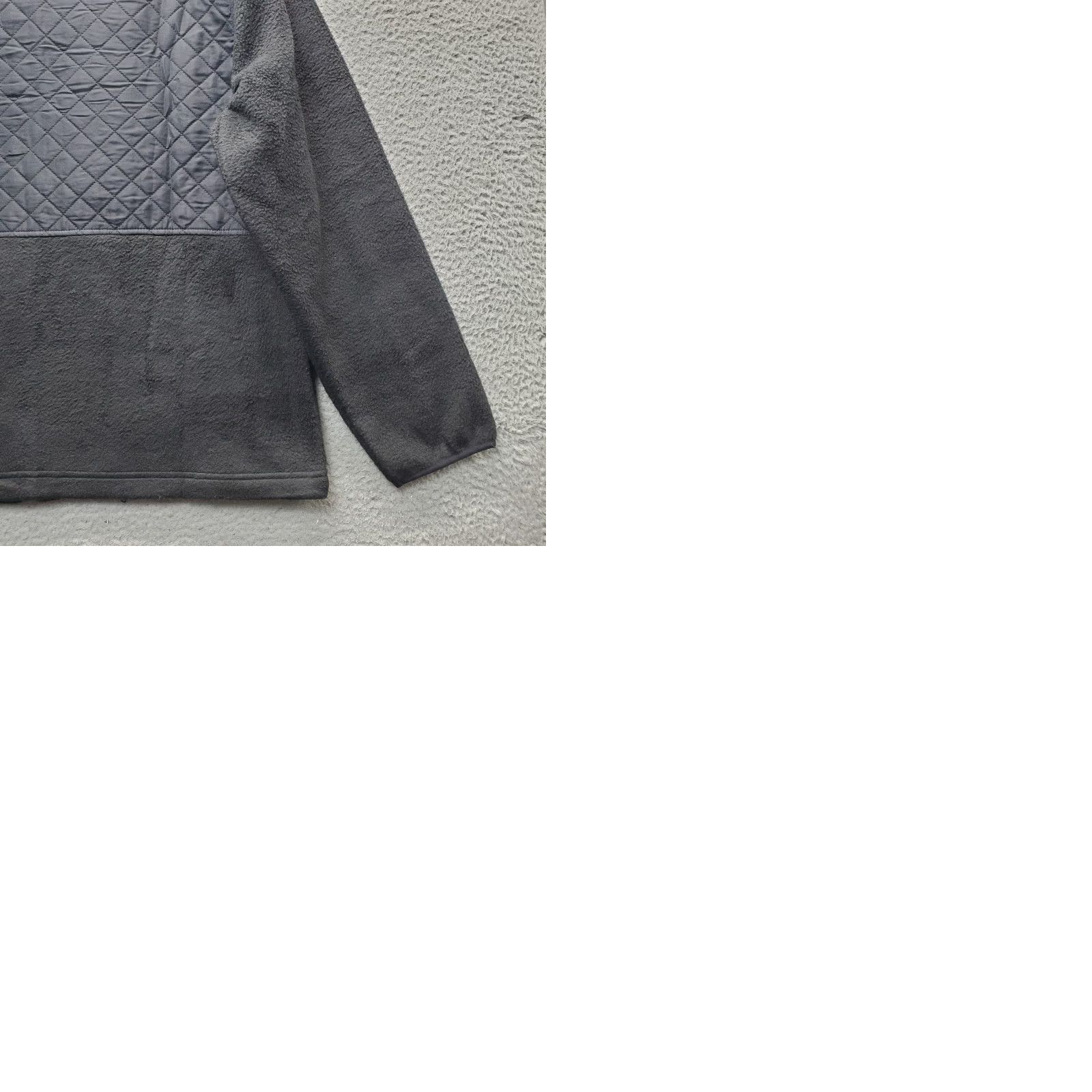 Eddie Bauer Eddie Bauer Mens XL Black Quilted Mixed Media Fleece Jacket Full Zip Size US XL / EU 56 / 4 - 9 Thumbnail