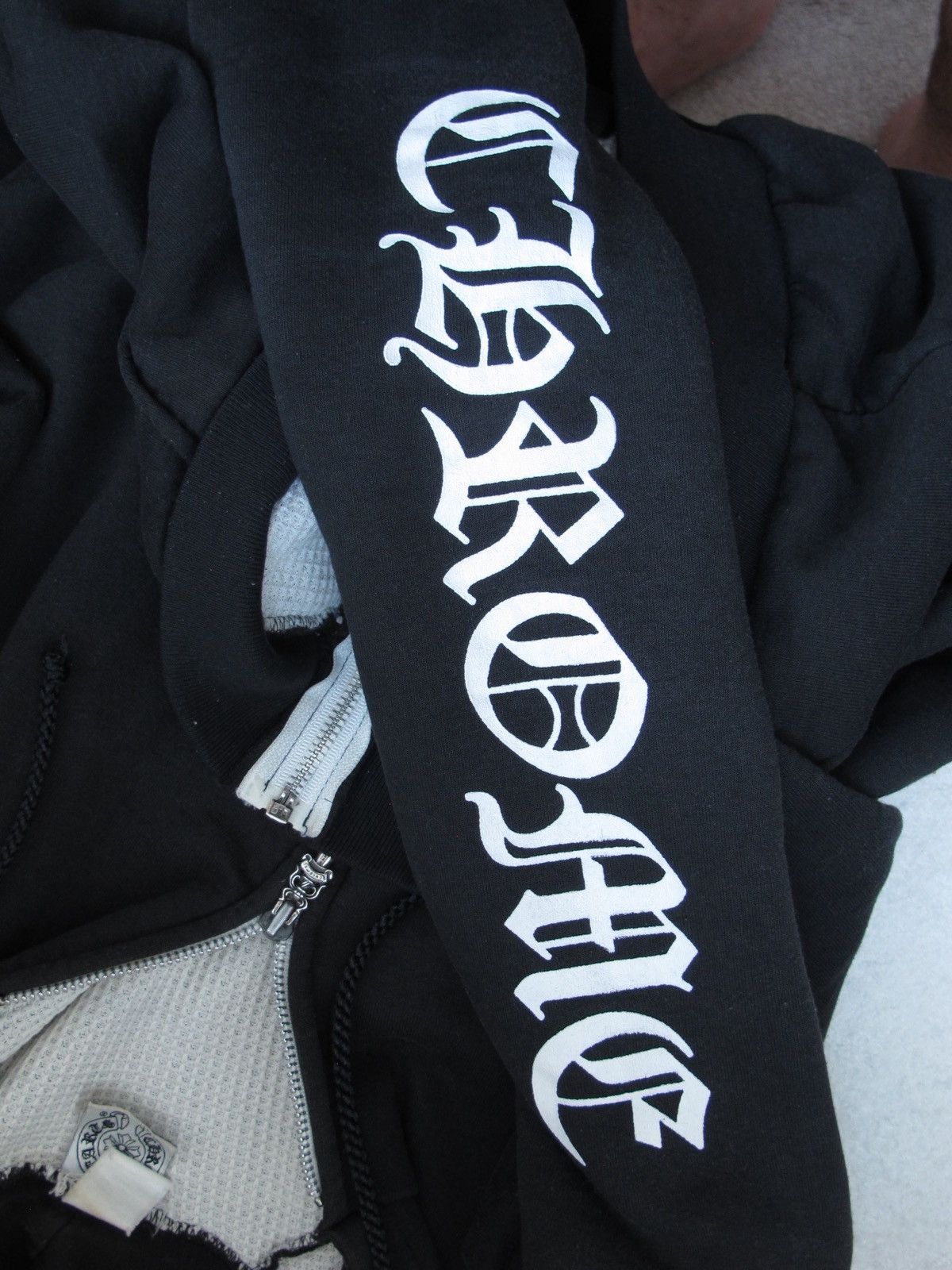 Chrome Hearts + Chrome Hearts 90s Vintage Thermal Zip Up Hoodie + Size US M / EU 48-50 / 2 - 7 Thumbnail