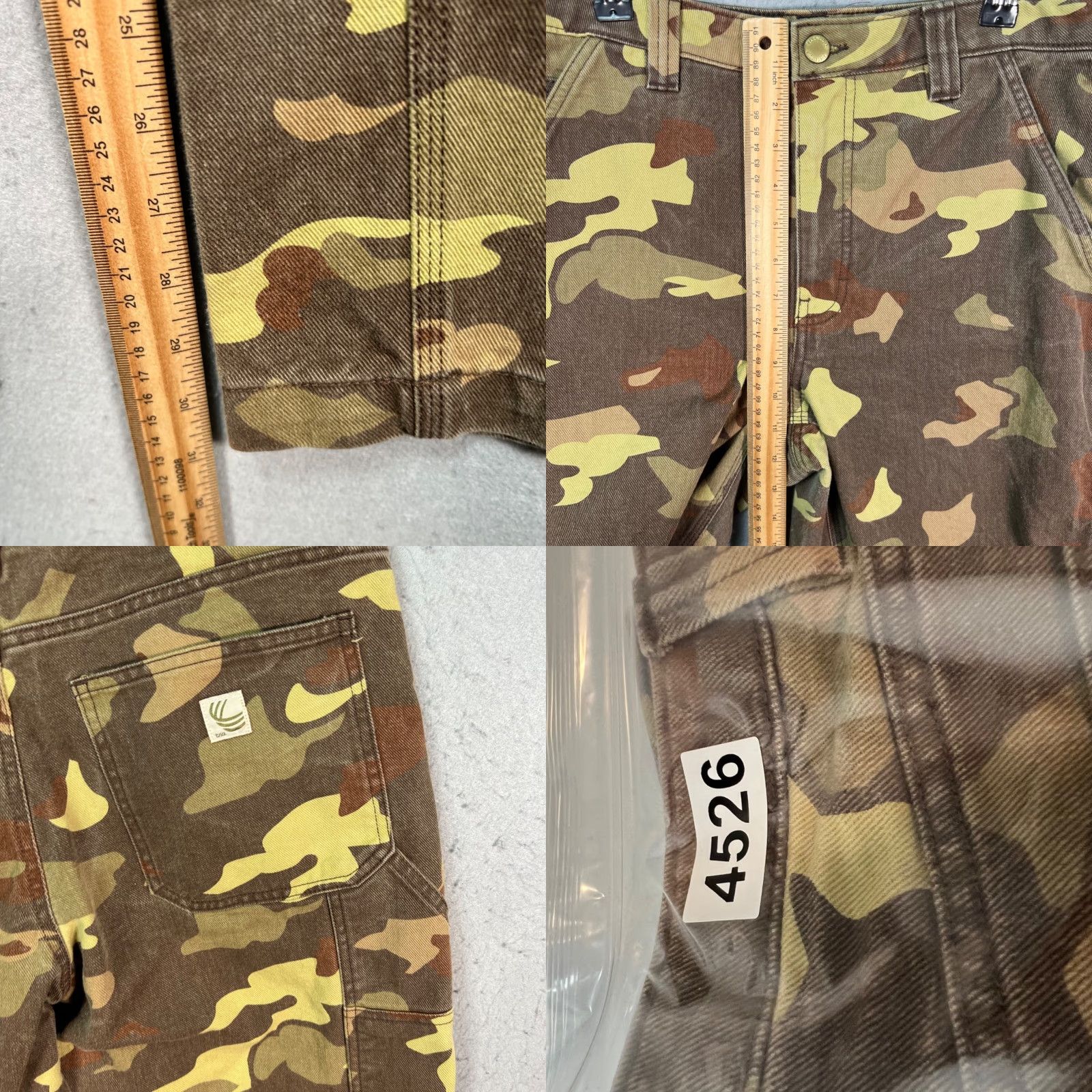 TNA TNA Womens Pants Brown Camouflage High-Waist Carpenter Straight Leg 8 Adult Womens Size 30" / US 8 / IT 44 - 8 Thumbnail
