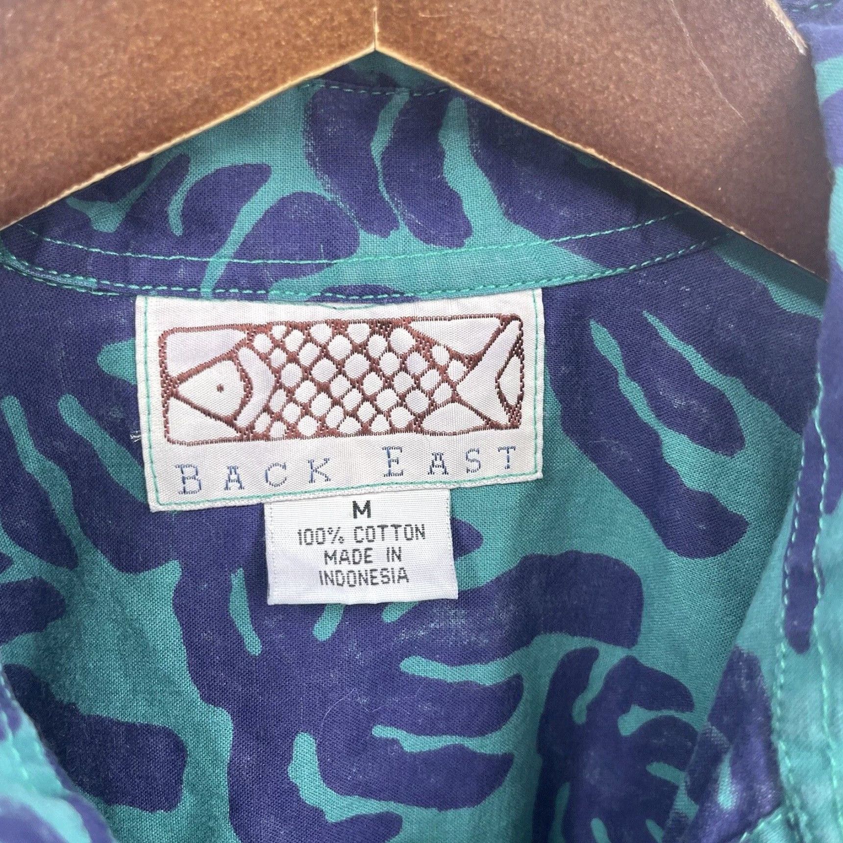 Vintage VINTAGE Back East Alakazam Cotton Button-Up Shirt Mens Medium Floral Palm Tree Beach 90s Size US M / EU 48-50 / 2 - 3 Thumbnail