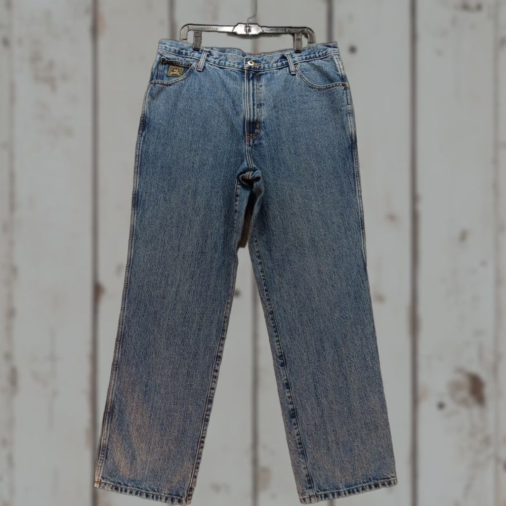 Vintage Cinch Green Label Jeans 38x32 Denim Western Original Fit Medium Regular Men Adults Green Tapered 90s? (No, can't add) Size US 38 / EU 54 - 1 Thumbnail