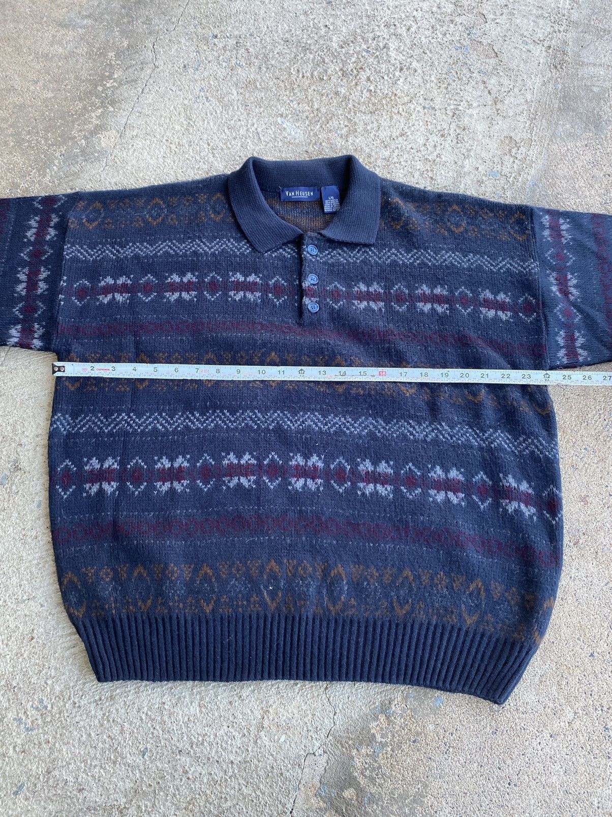 Coogi × Vintage Vintage 90’s Coogi Style Polo Oversized Baggy Sweater Size US L / EU 52-54 / 3 - 8 Thumbnail