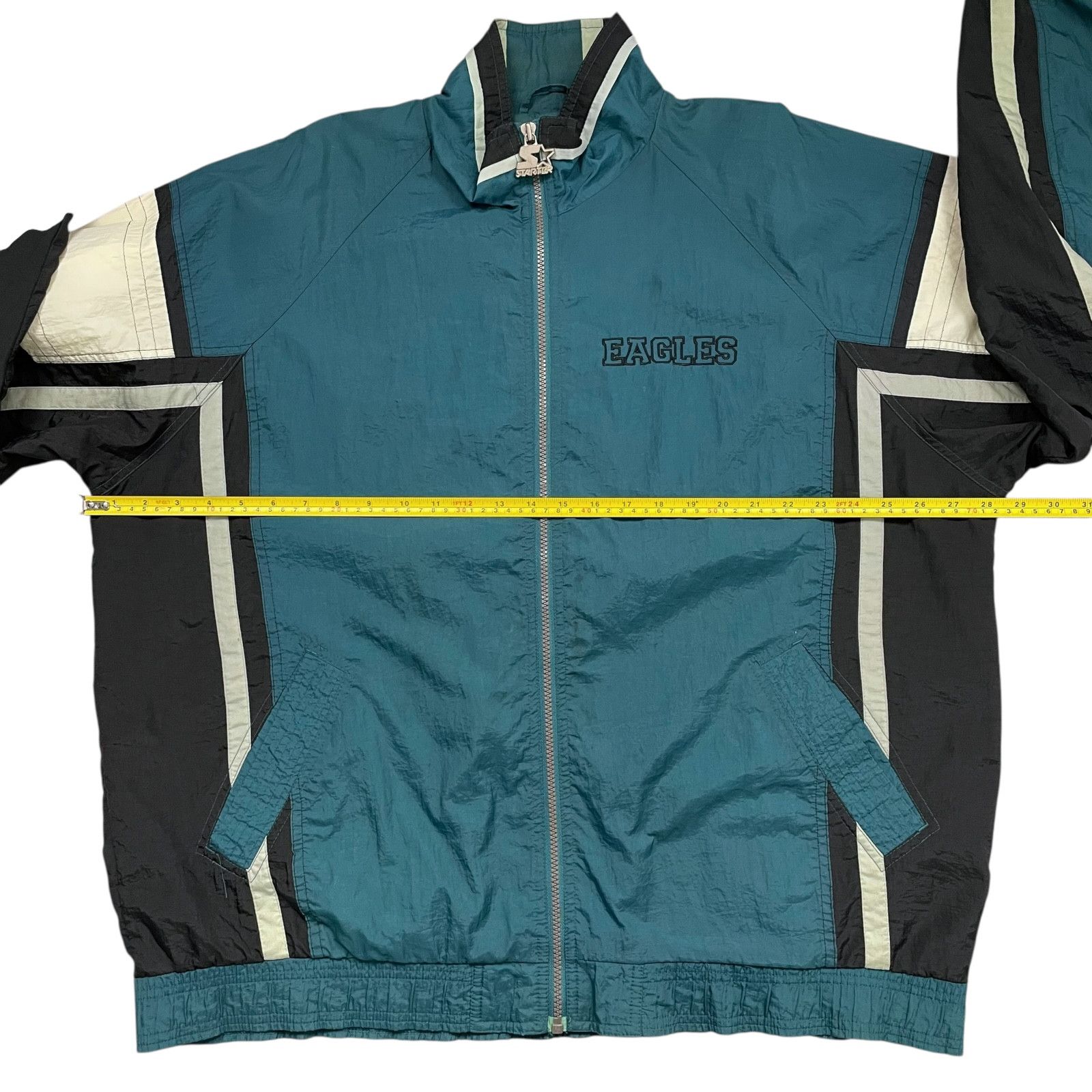 NFL VTG 90s PHILADELPHIA EAGLES STARTER WINDBREAKER JACKET Size US XL / EU 56 / 4 - 7 Thumbnail