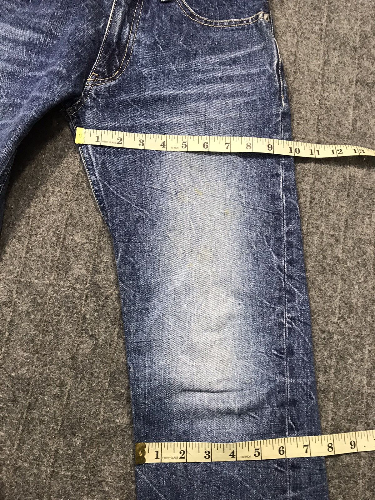Japanese Brand X Girl Japan Zipper Indigo Denim Jeans Pants Straight Cut Size 28" / US 6 / IT 42 - 15 Thumbnail