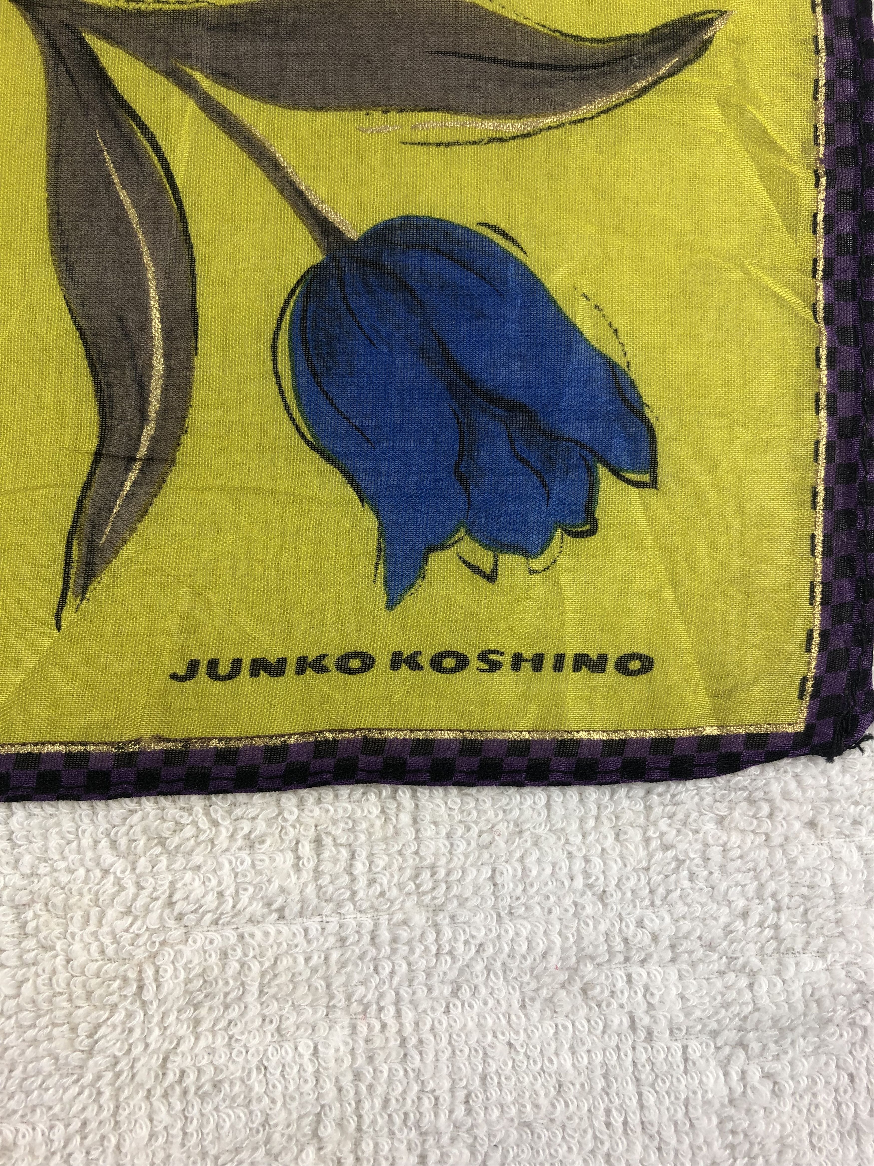 Japanese Brand × Mr. Junko × Vintage Vintage Junko Koshino Handkerchief / Bandana / Neckerchief Size ONE SIZE - 5 Thumbnail