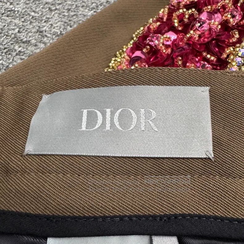 Dior Dior Rhinestone sequin wool casual pants Size US 32 / EU 48 - 3 Thumbnail