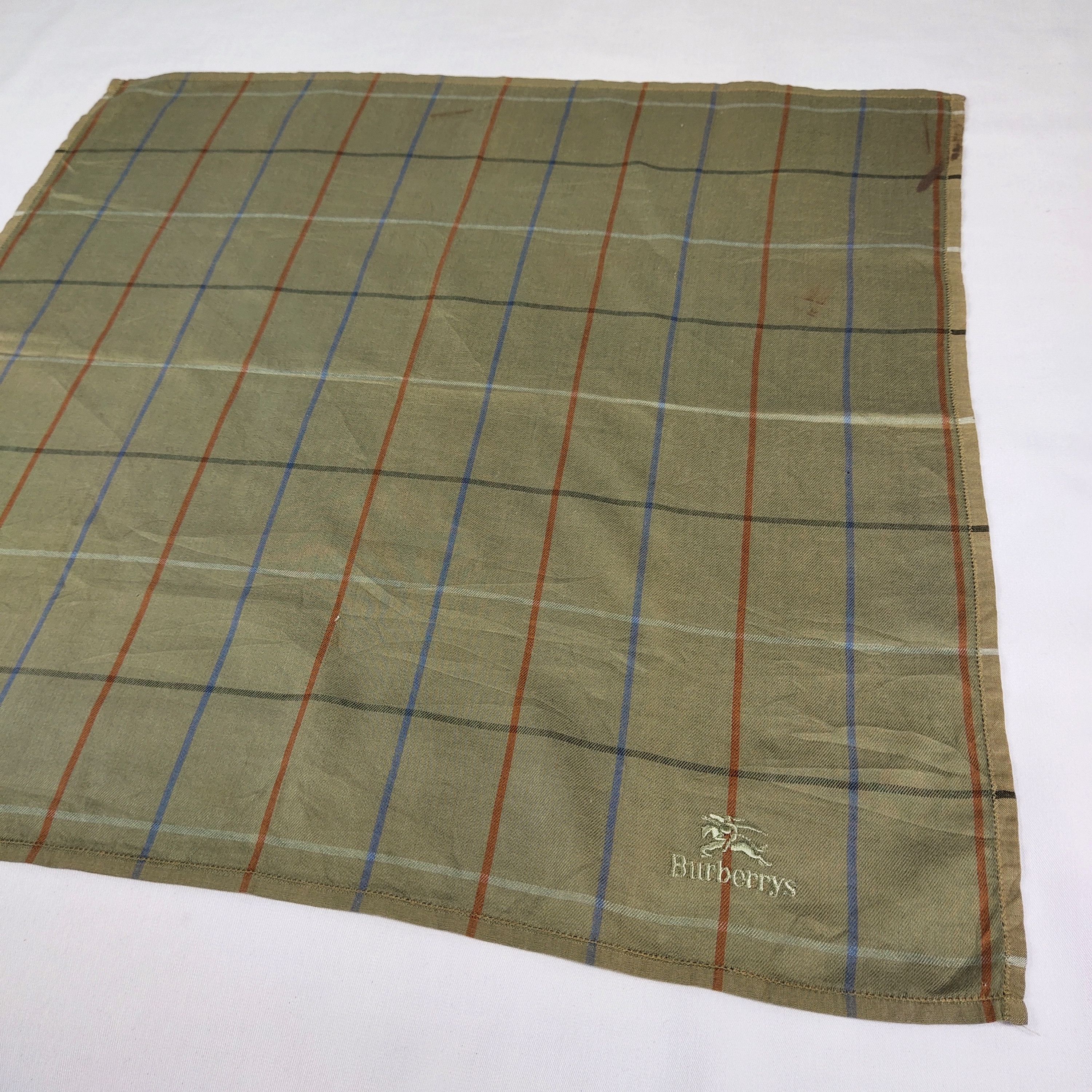 Burberry × Vintage Burberry Handkerchief / Neckerchief / Bandana FZ333 Size ONE SIZE - 4 Thumbnail