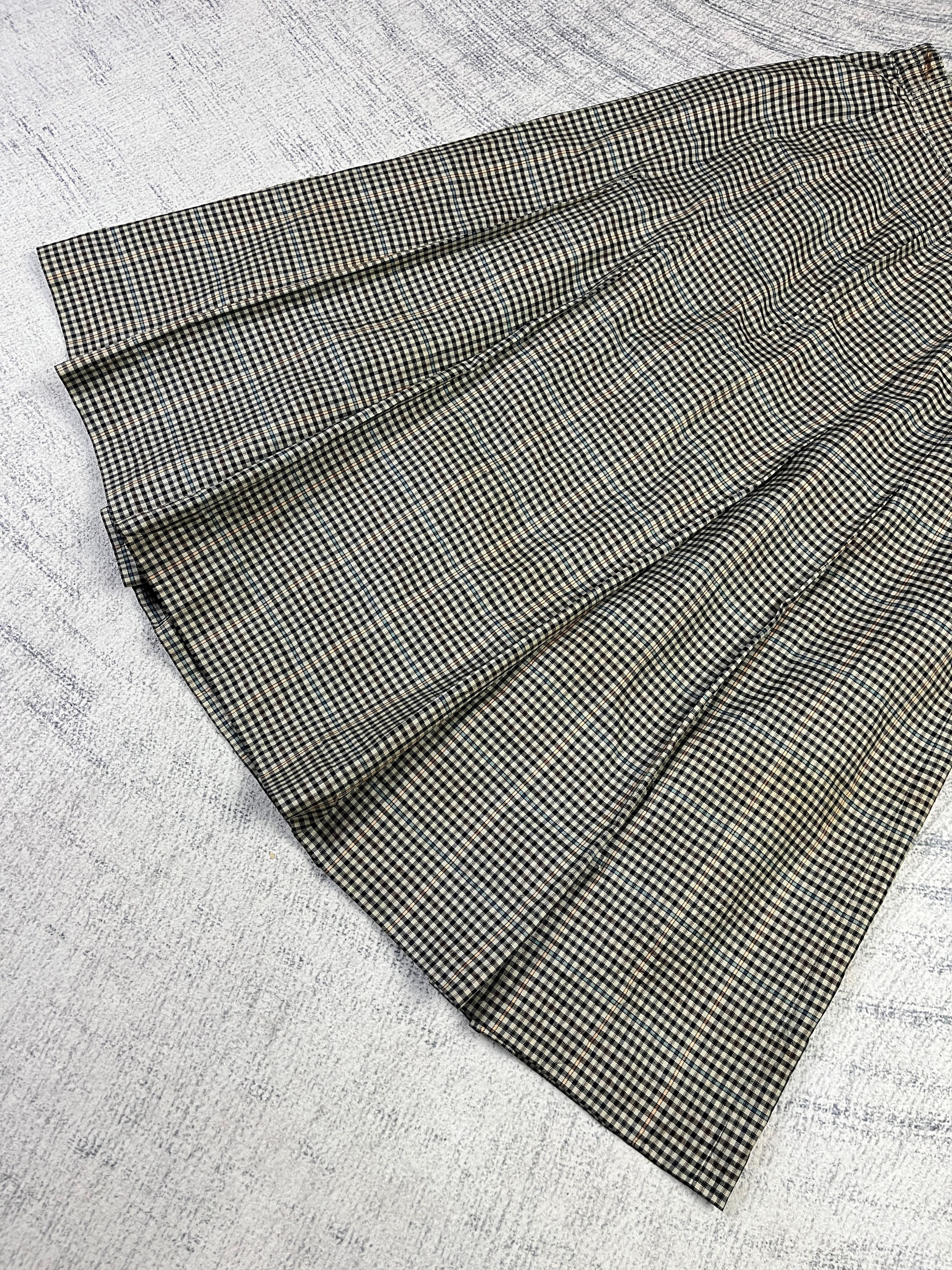 Burberry Vintage Burberrys Checkered Pleated Skirt Size 30" / US 8 / IT 44 - 4 Thumbnail