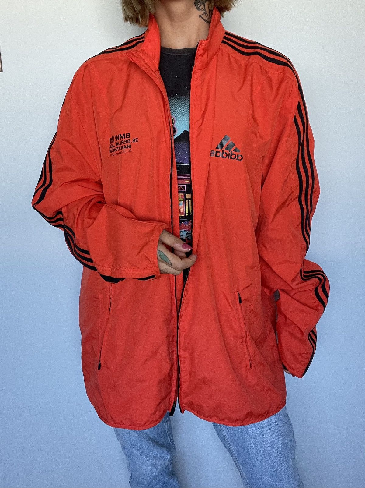 Adidas Jacket Adidas BMW 38 Berlin Marathon 2011 Vintage Size US XL / EU 56 / 4 - 4 Thumbnail
