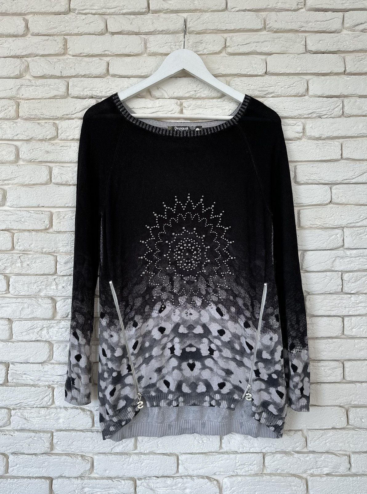 Desigual × Japanese Brand Desigual zip sweater jumper cardigan women's Size S Size S / US 4 / IT 40 - 1 Thumbnail