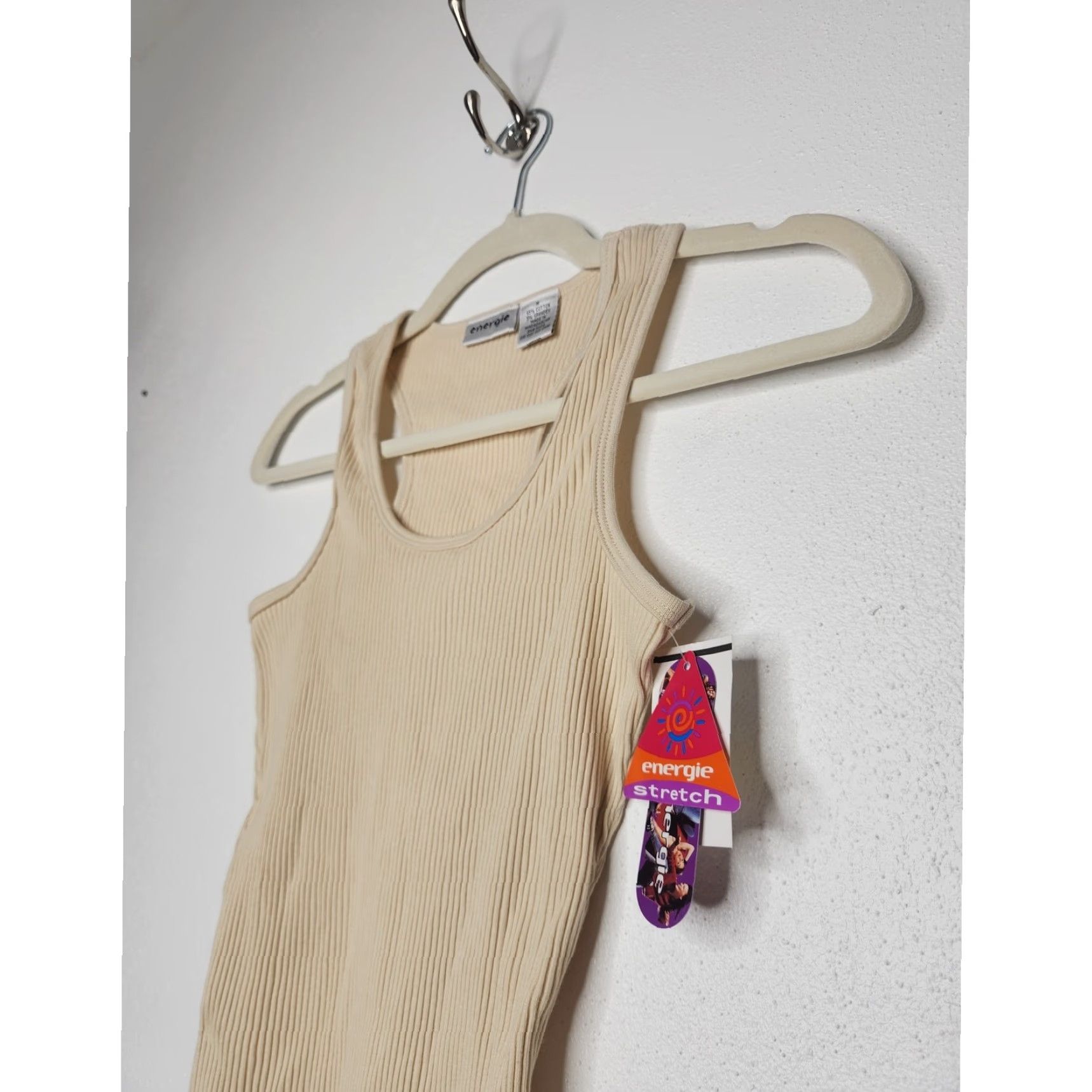 Energie Vintage Energie Ribbed Tank Top Cream Medium 90s 00s User: Vintage Energie Ribbed Tank Top Cream Medium 90s 00s Size M / US 6-8 / IT 42-44 - 3 Thumbnail