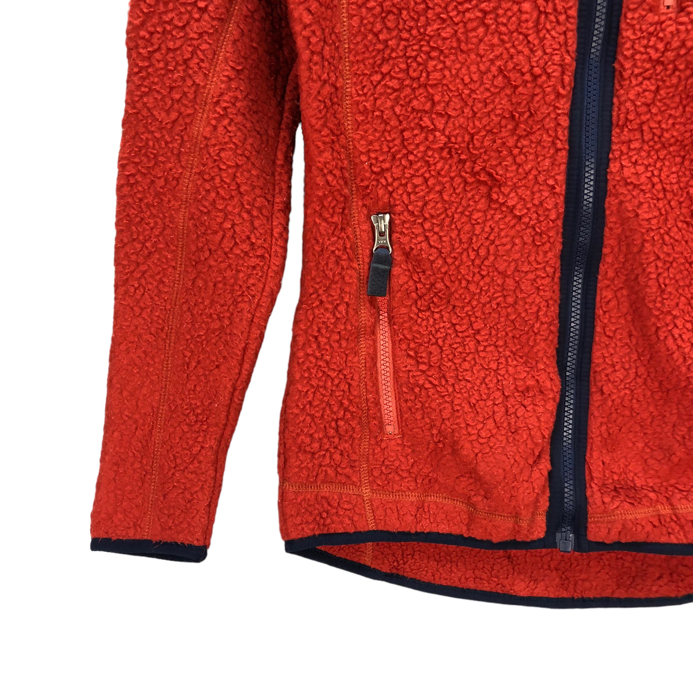 Patagonia PATAGONIA DEEP PILE ORANGE FLEECE HOODIE JACKET #7339-130 Size XS / US 0-2 / IT 36-38 - 5 Thumbnail