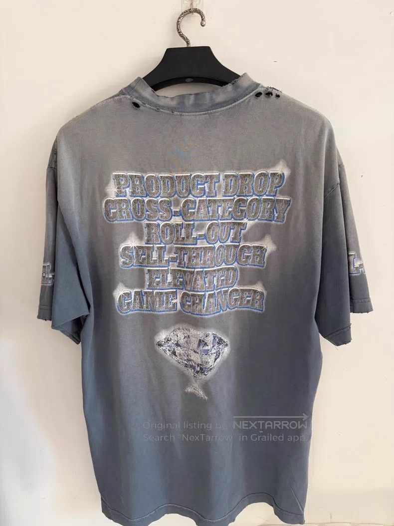 Balenciaga Balenciaga Diamond Short Sleeve T-Shirt Size US M / EU 48-50 / 2 - 2 Thumbnail
