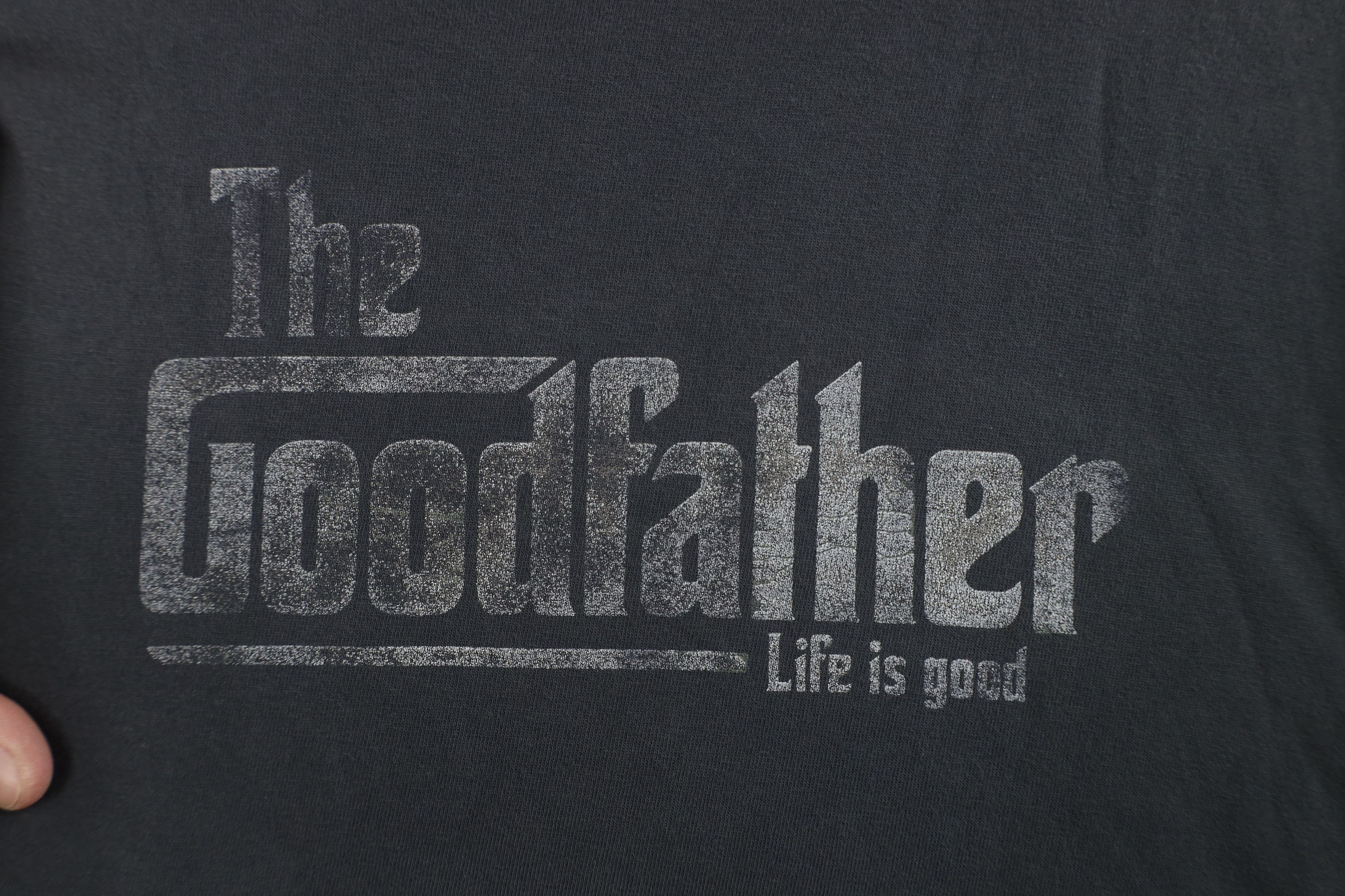 Life is Good Life Is Good Spell Out The Goodfather T-Shirt Gray Cotton Size US XL / EU 56 / 4 - 4 Thumbnail