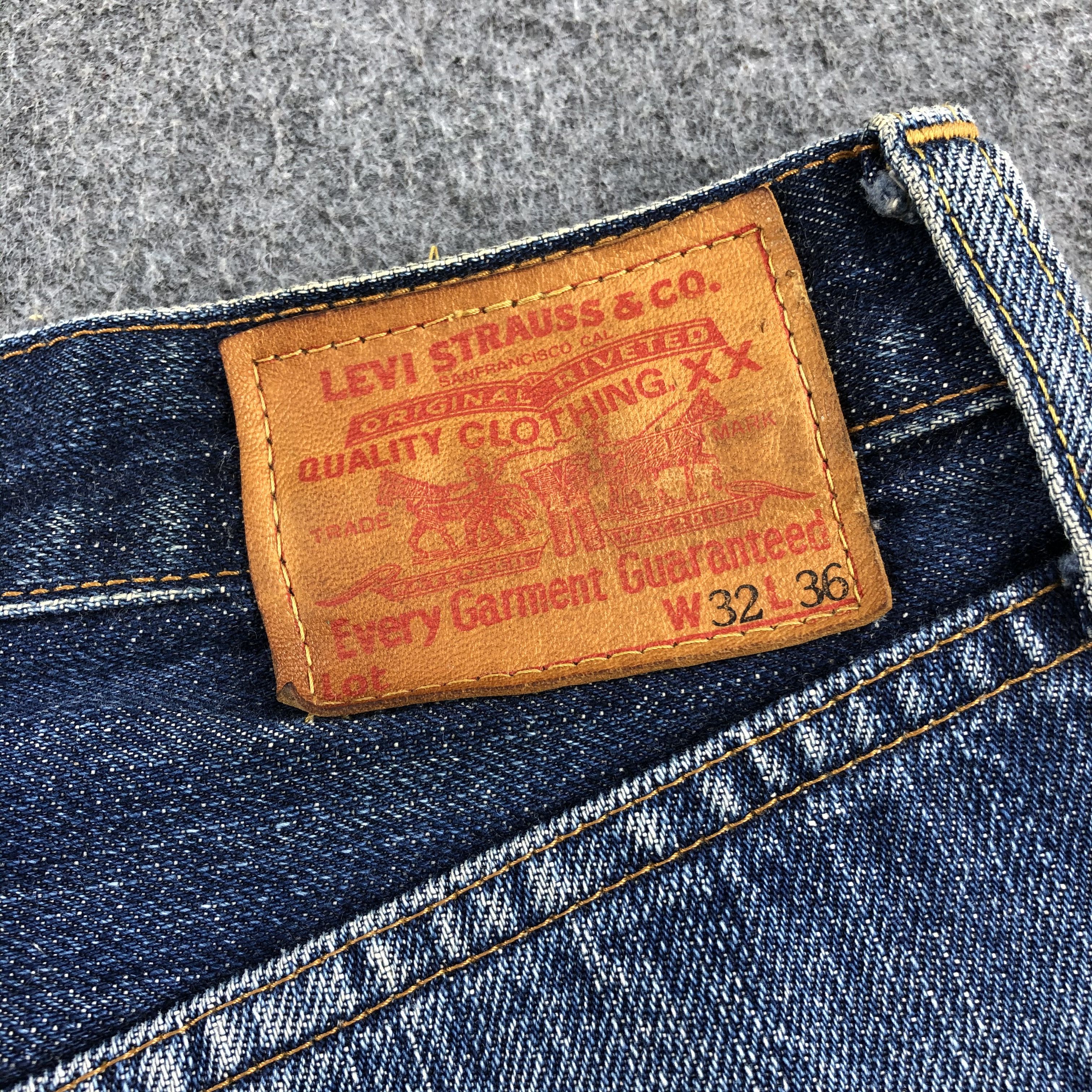 Levi's Vintage 90s Blue Wash Levis 501 Selvedge Jeans-J1722 Size US 30 / EU 46 - 5 Thumbnail