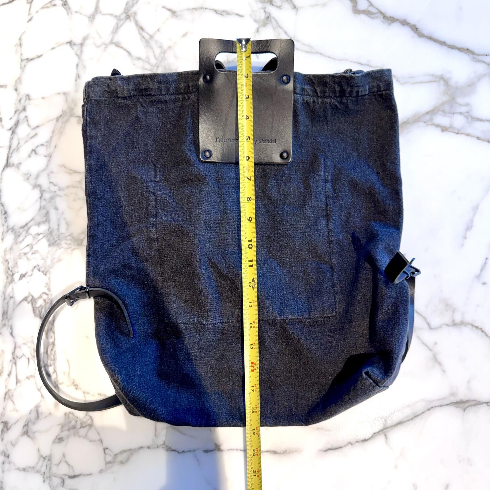 Other Minimalist black denim and leather backpack Size ONE SIZE - 5 Thumbnail